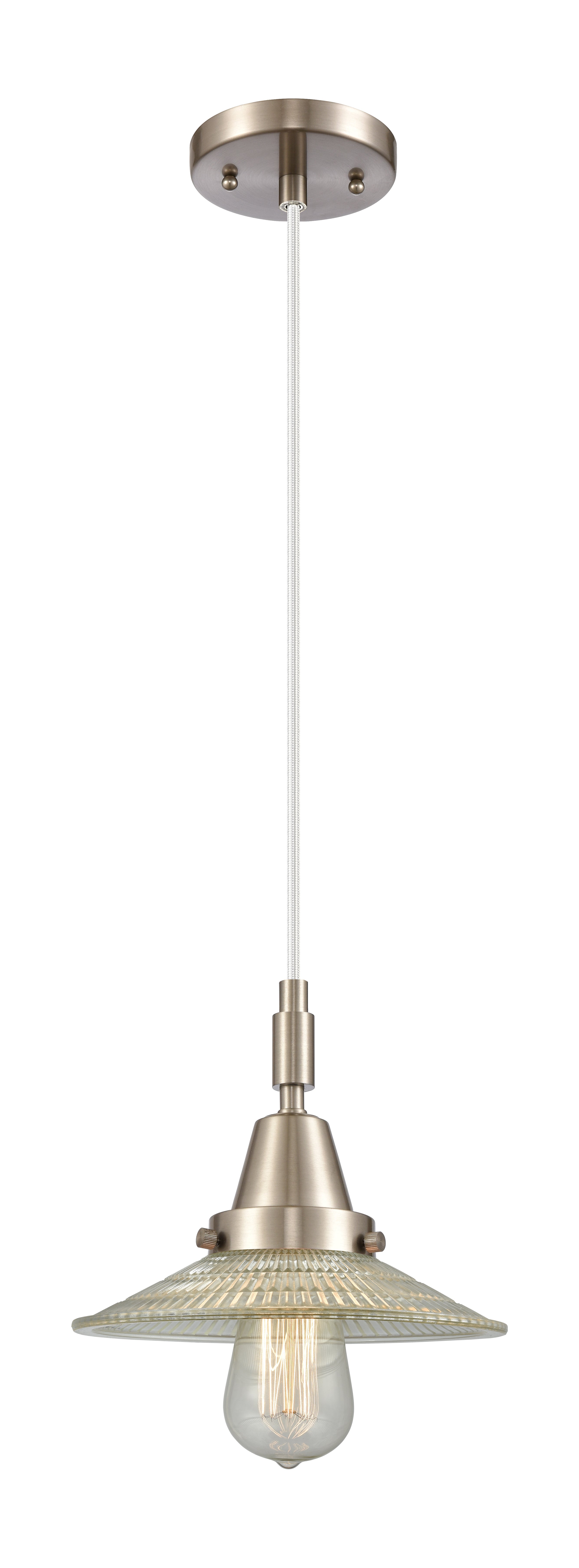 Caden Mini Pendant Antique Brass Glass