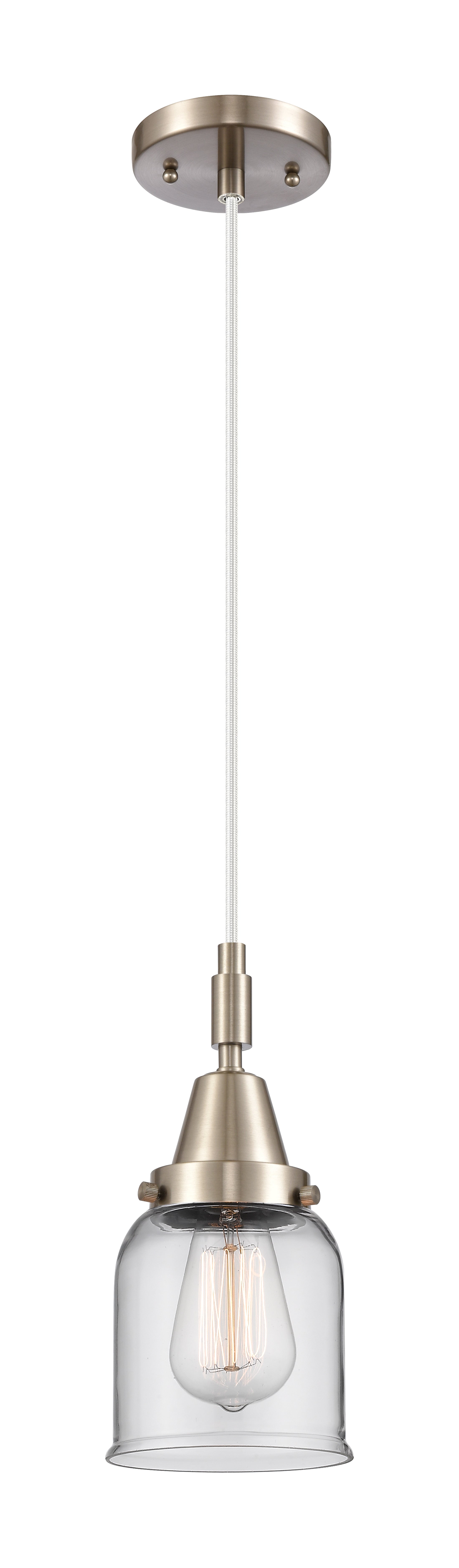 Caden Mini Pendant Antique Brass Glass