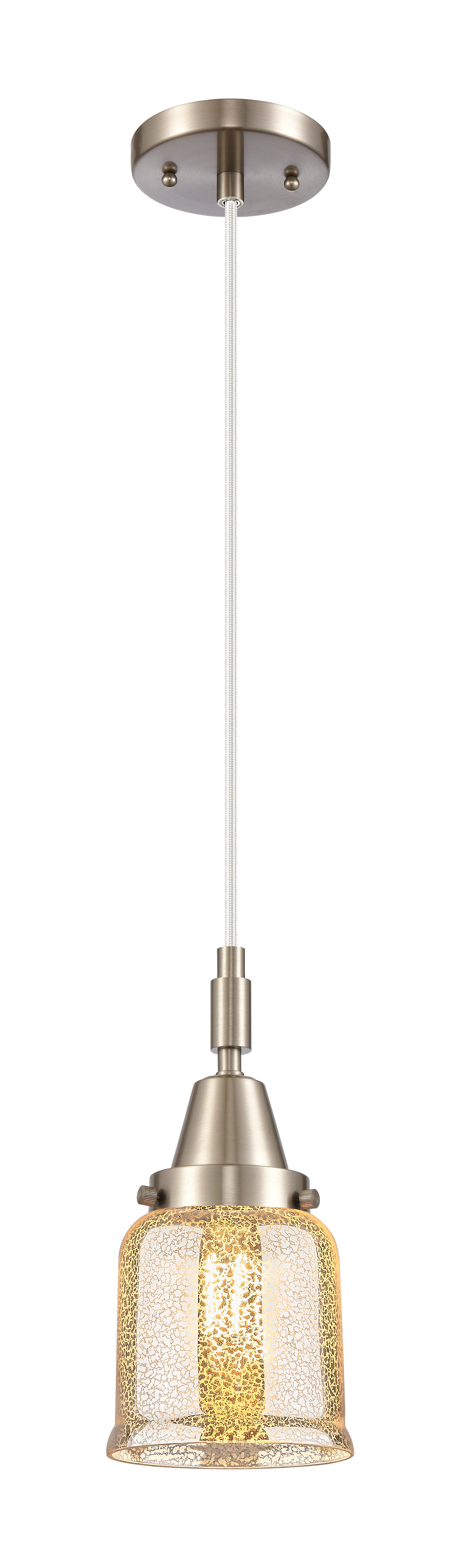 Caden Mini Pendant Antique Brass Glass