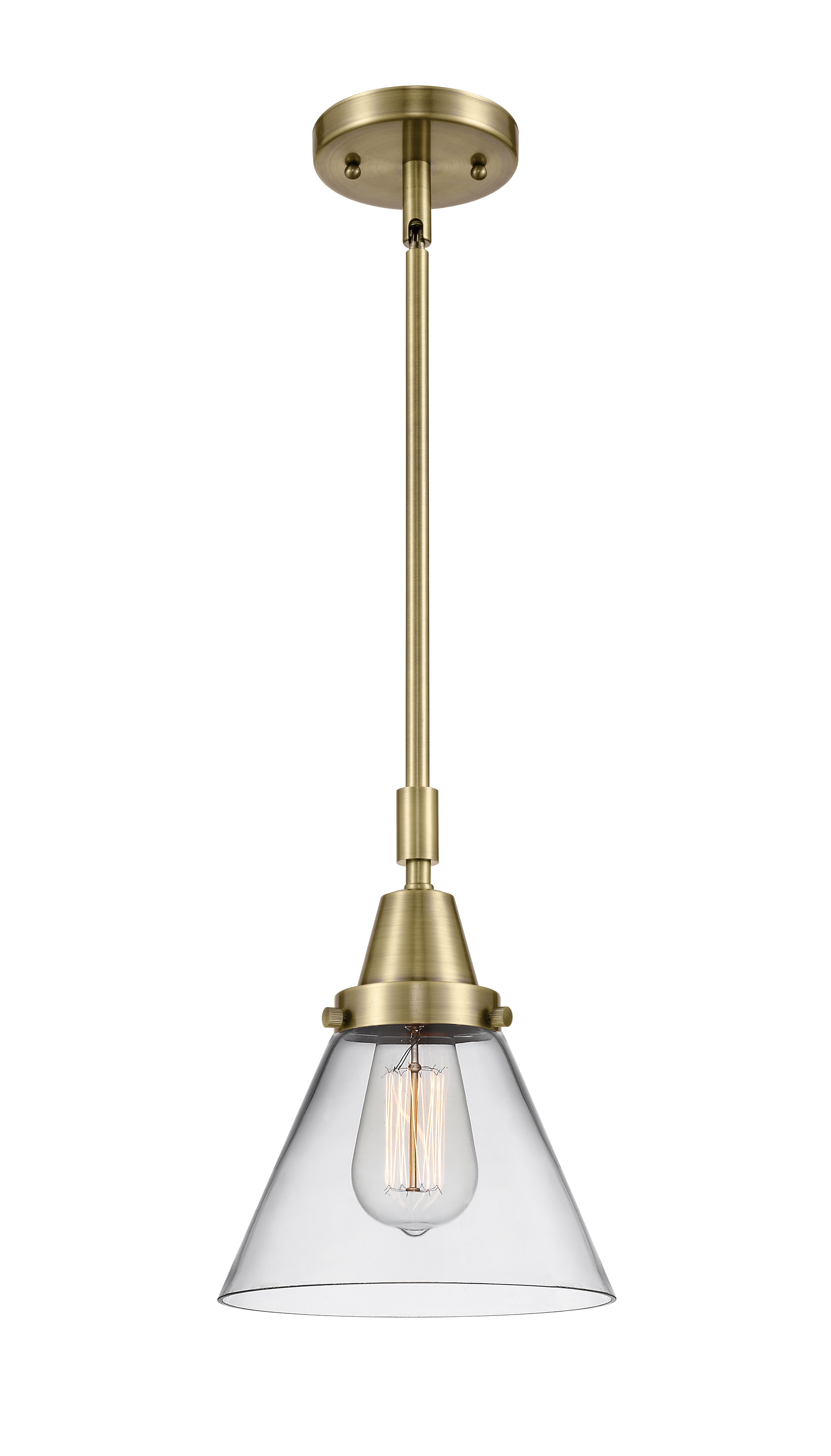 Caden Mini Pendant Antique Brass Finish