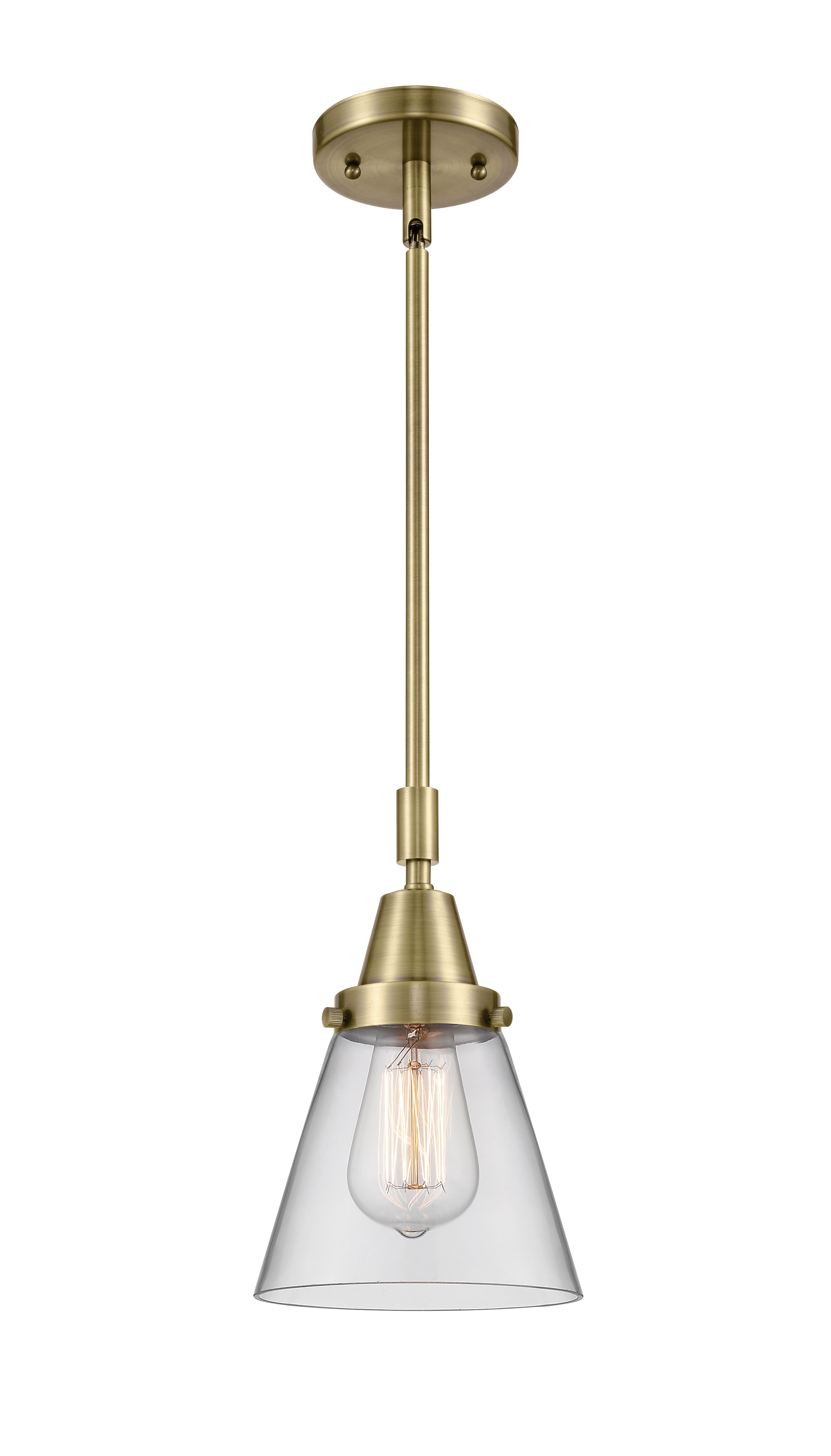 Caden Mini Pendant Antique Brass Finish