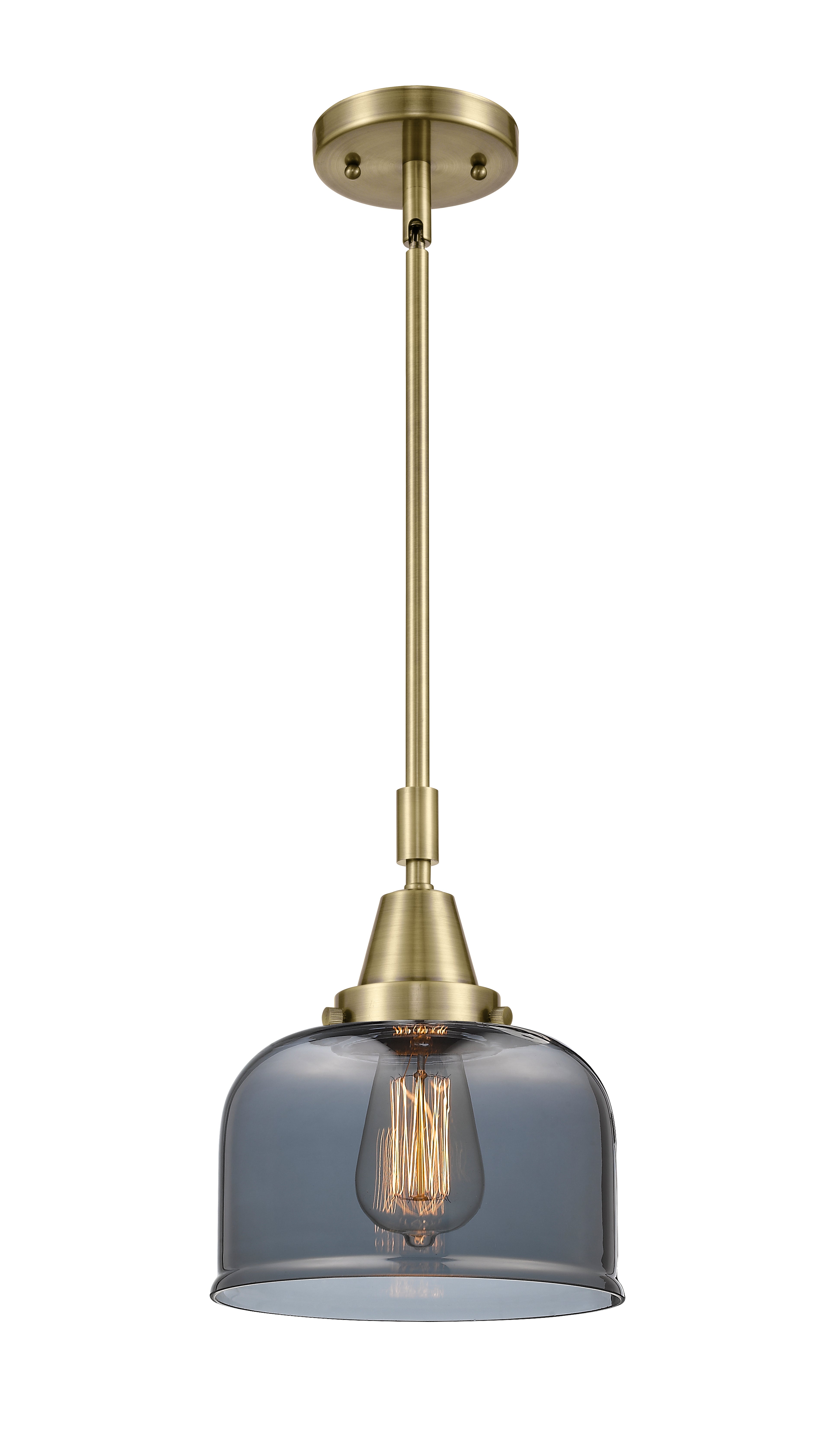 Caden Mini Pendant Antique Brass Glass