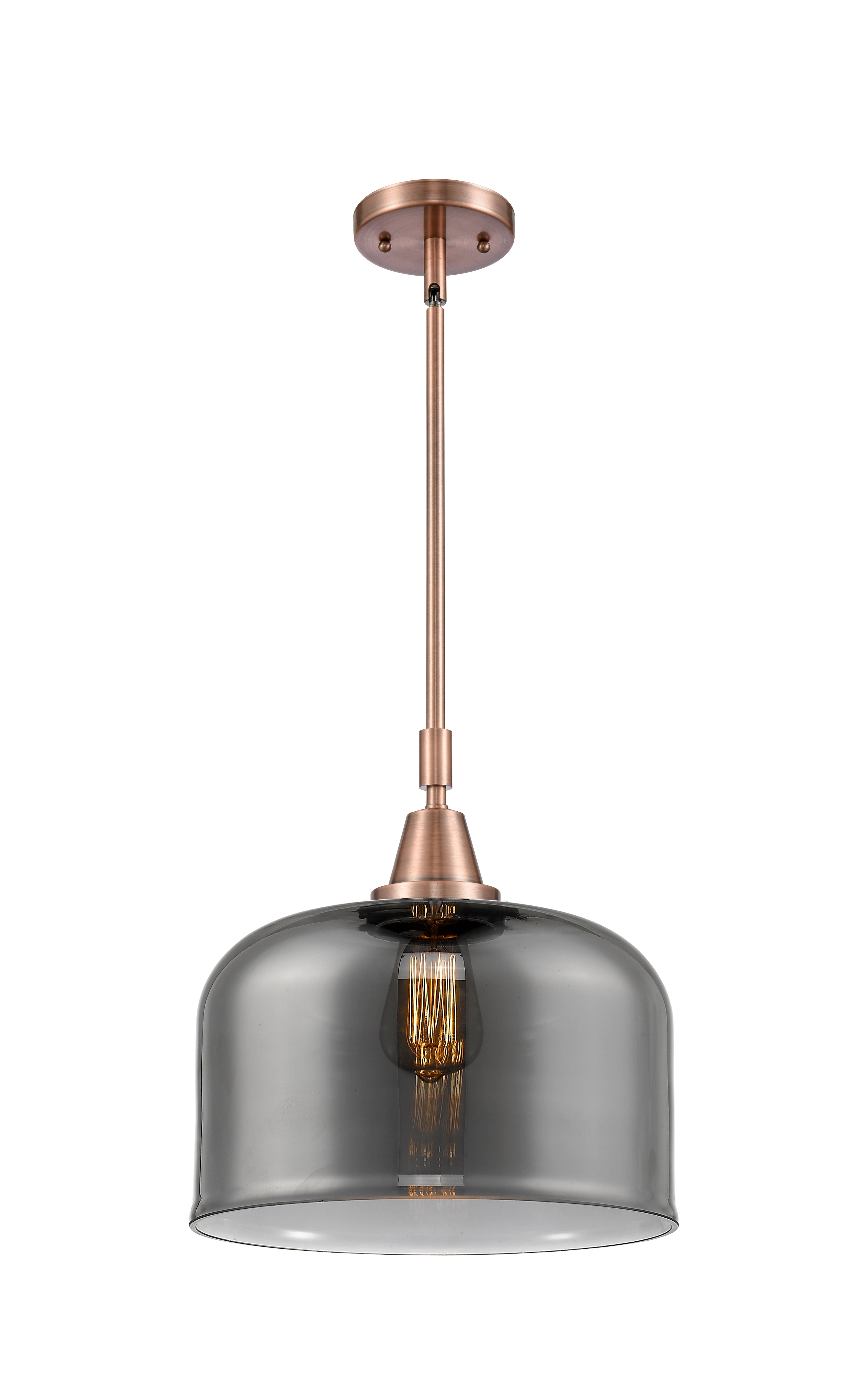 Caden Mini Pendant Antique Brass Glass