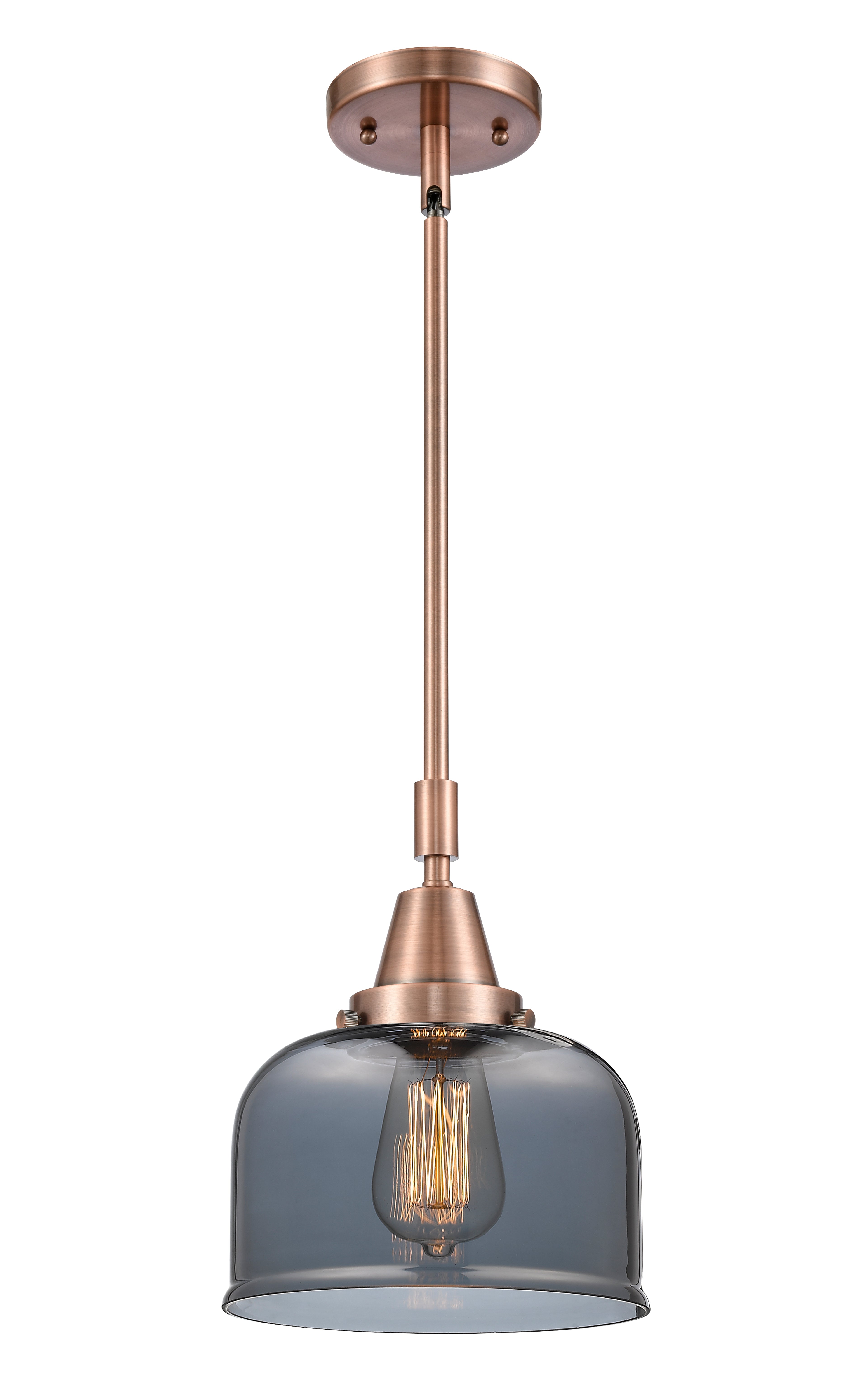 Caden Mini Pendant Antique Brass Glass