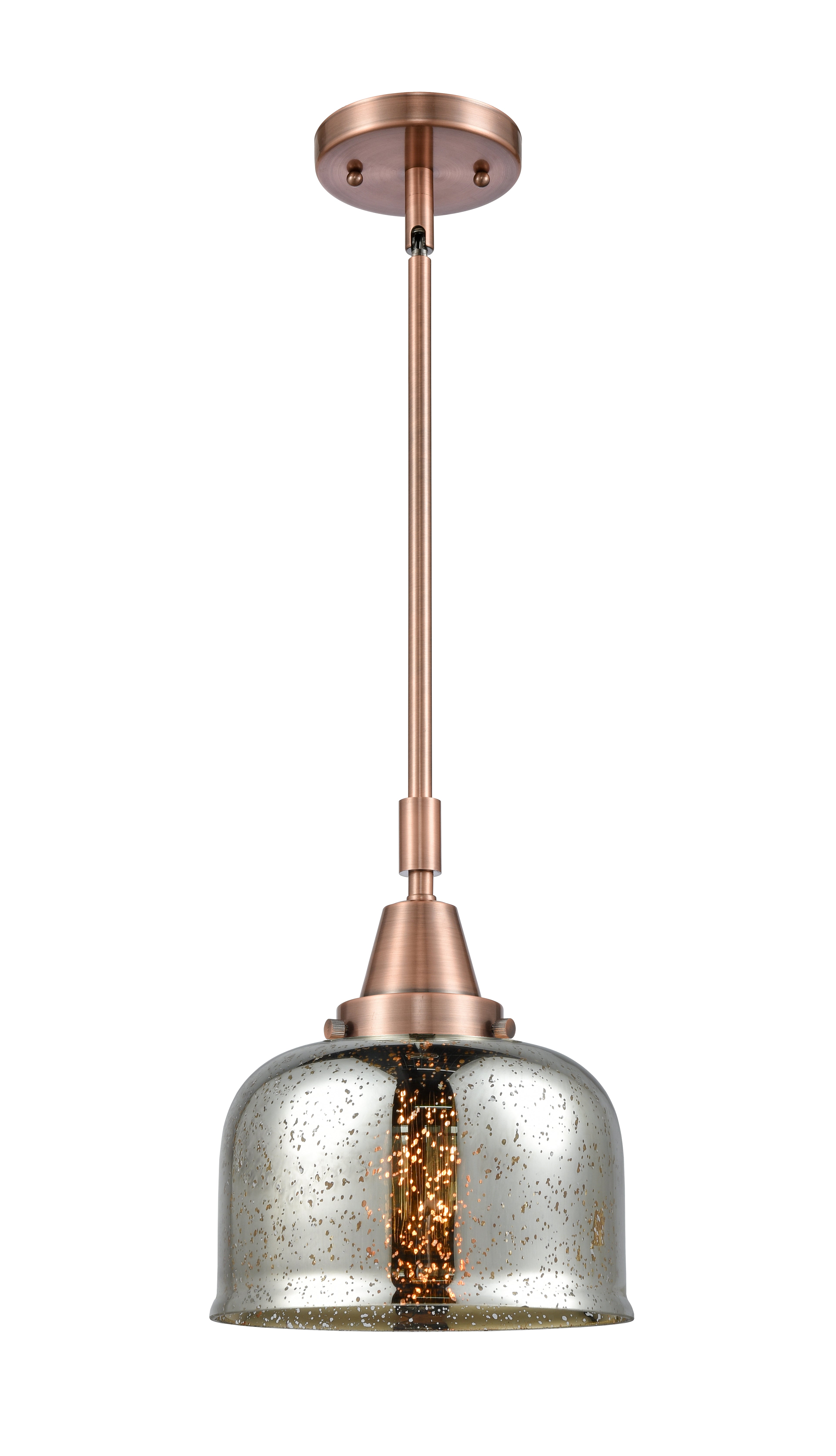 Caden Mini Pendant Antique Brass Glass