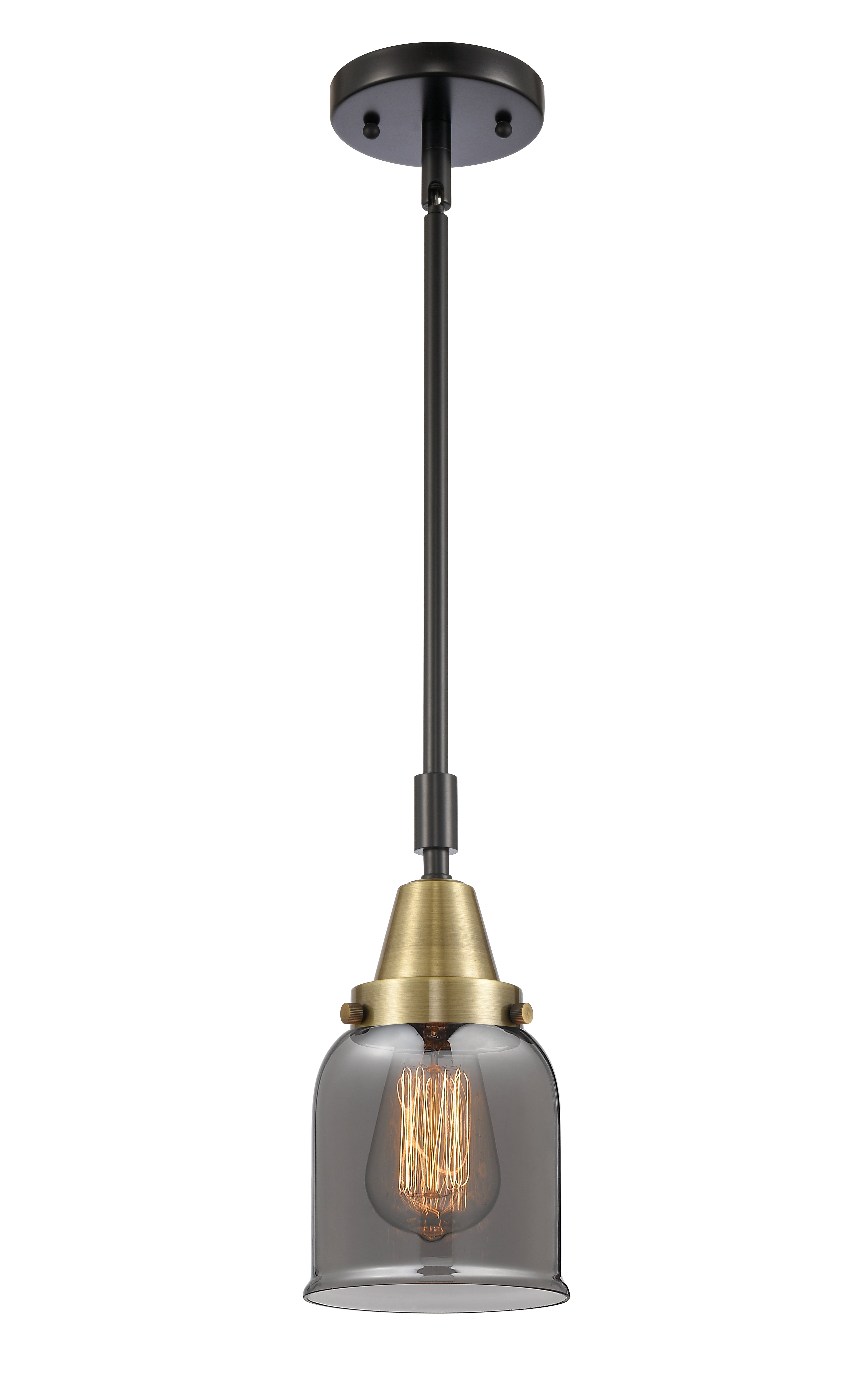 Caden Mini Pendant Antique Brass Glass