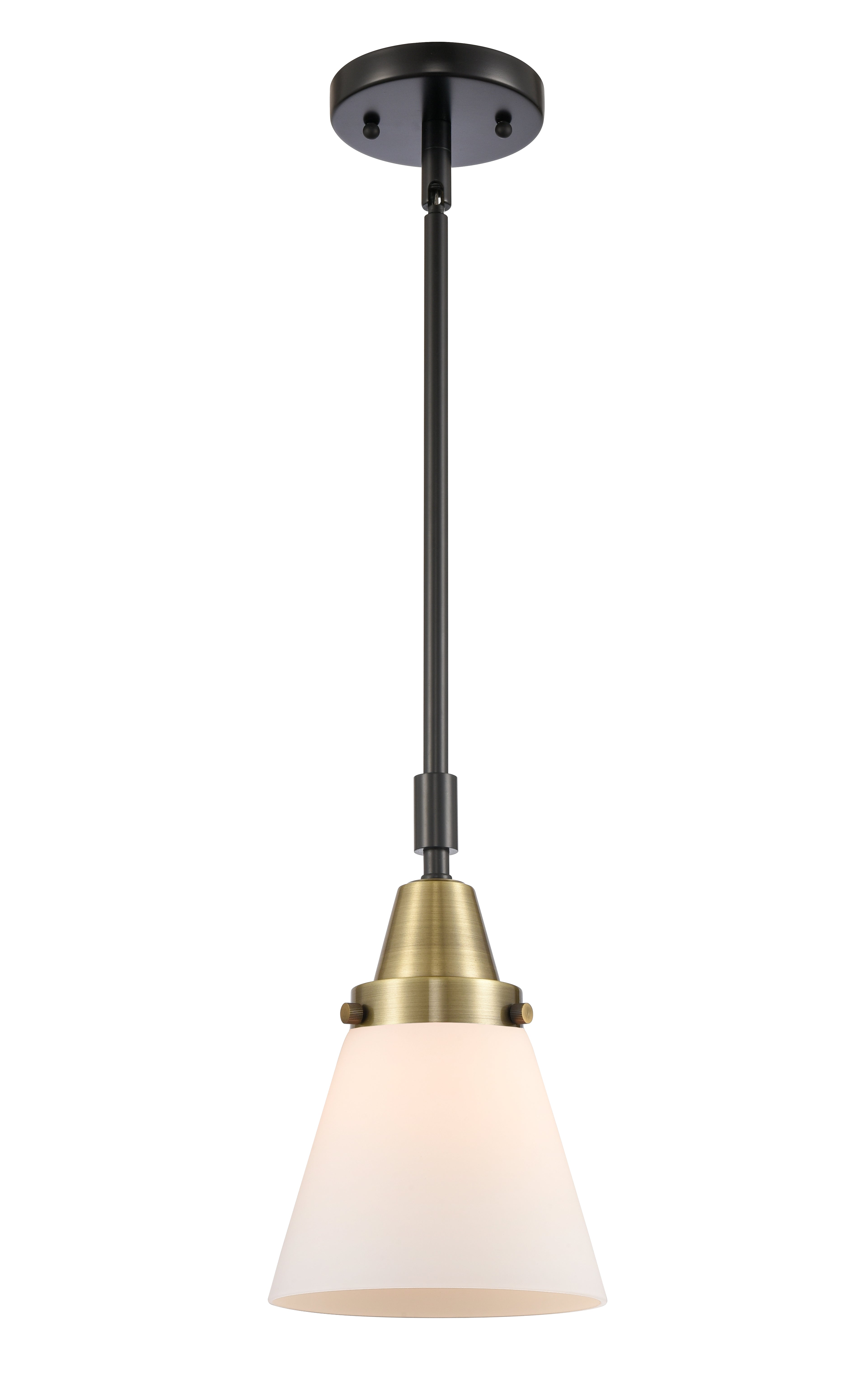 Caden Mini Pendant Antique Brass Glass