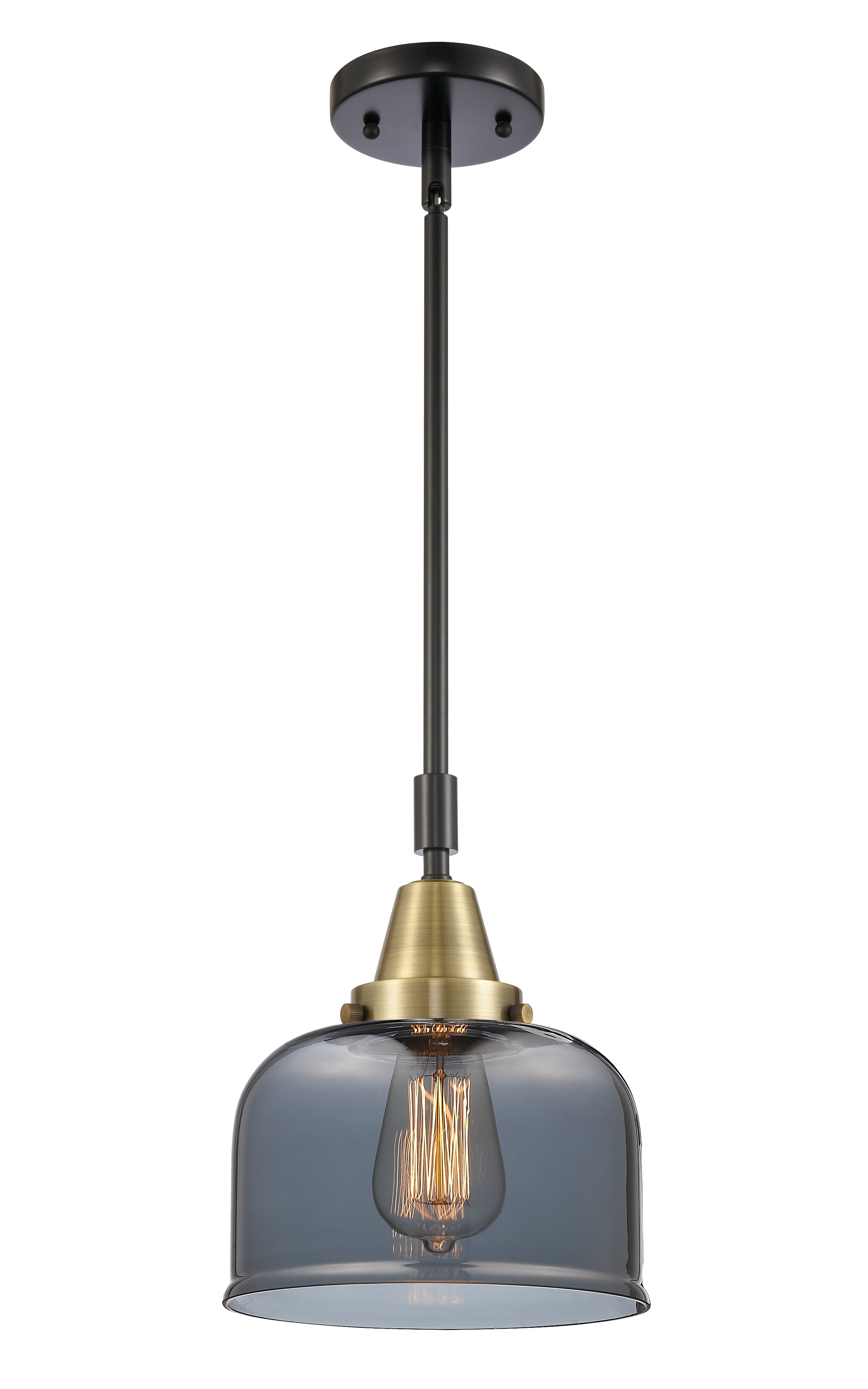Caden Mini Pendant Antique Brass Glass