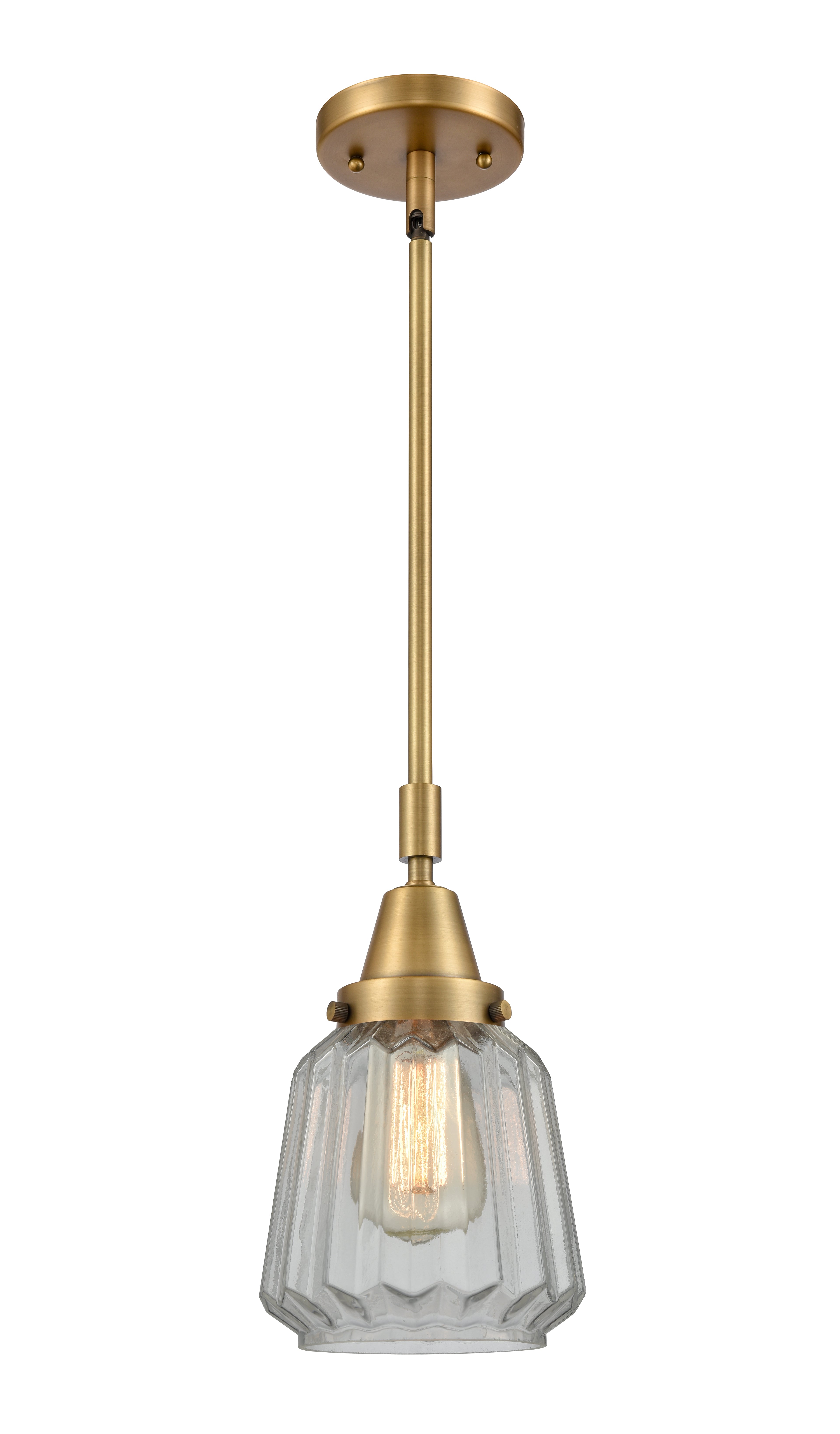Caden Mini Pendant Antique Brass Glass