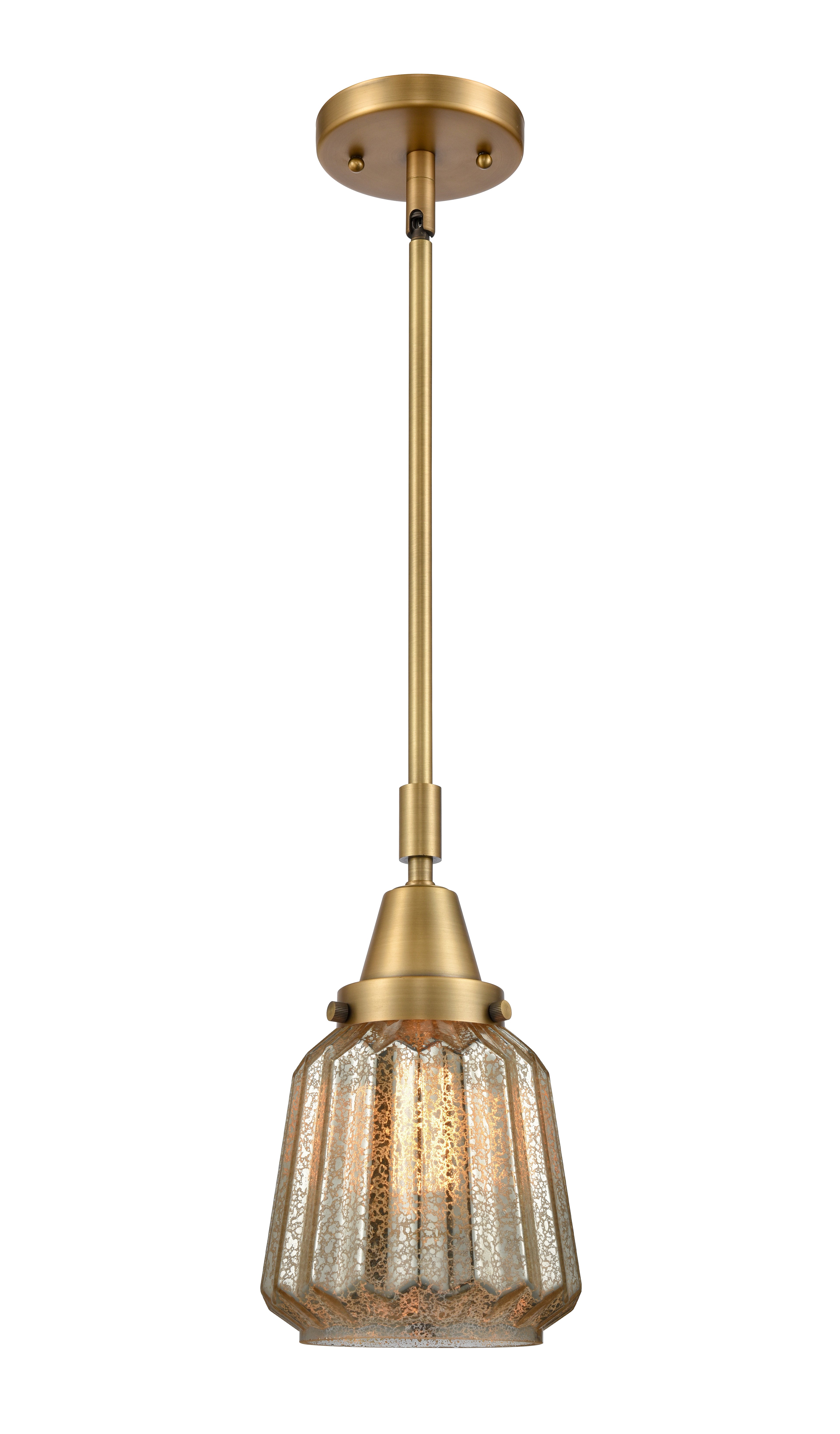 Caden Mini Pendant Antique Brass Glass
