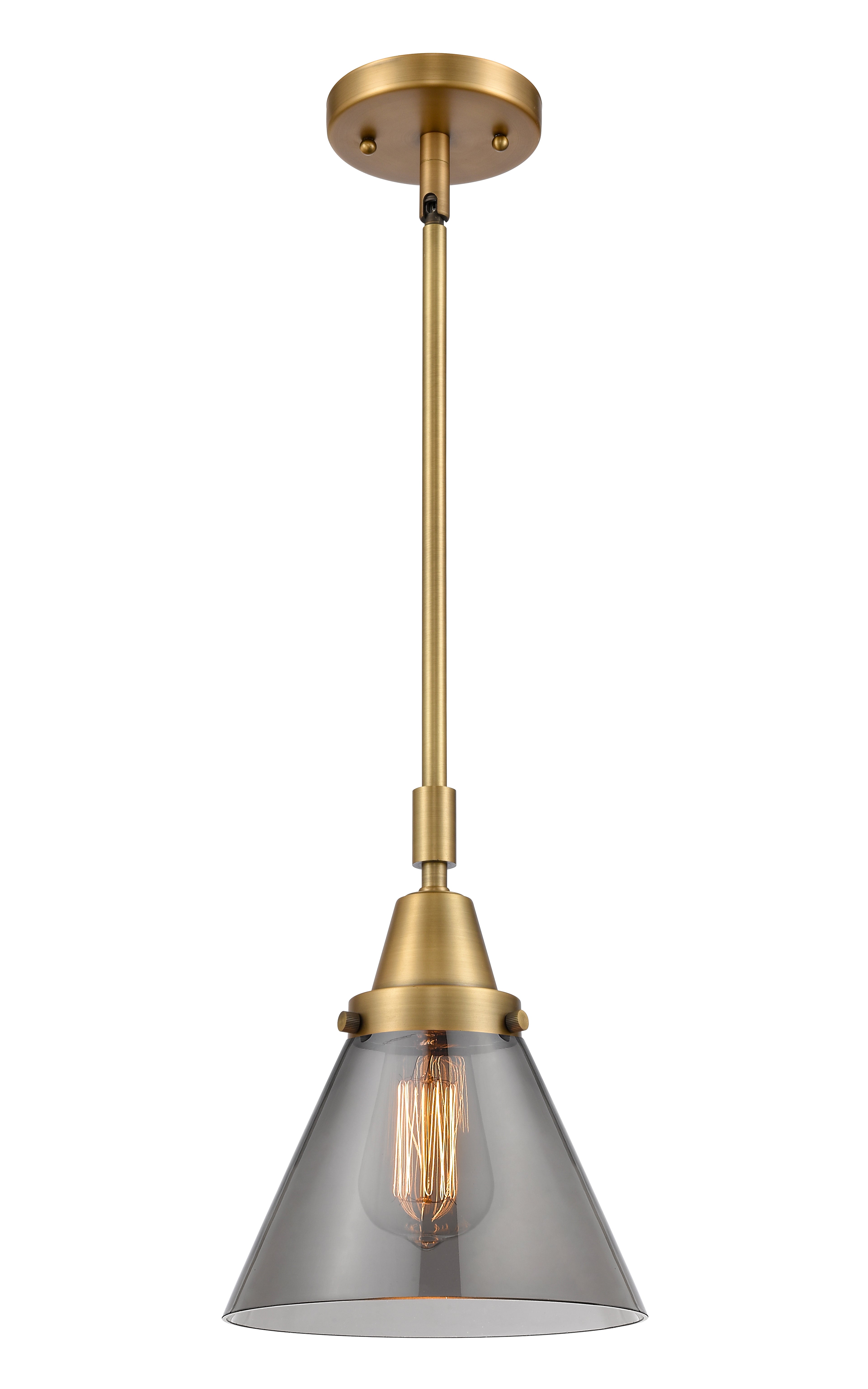 Caden Mini Pendant Antique Brass Glass