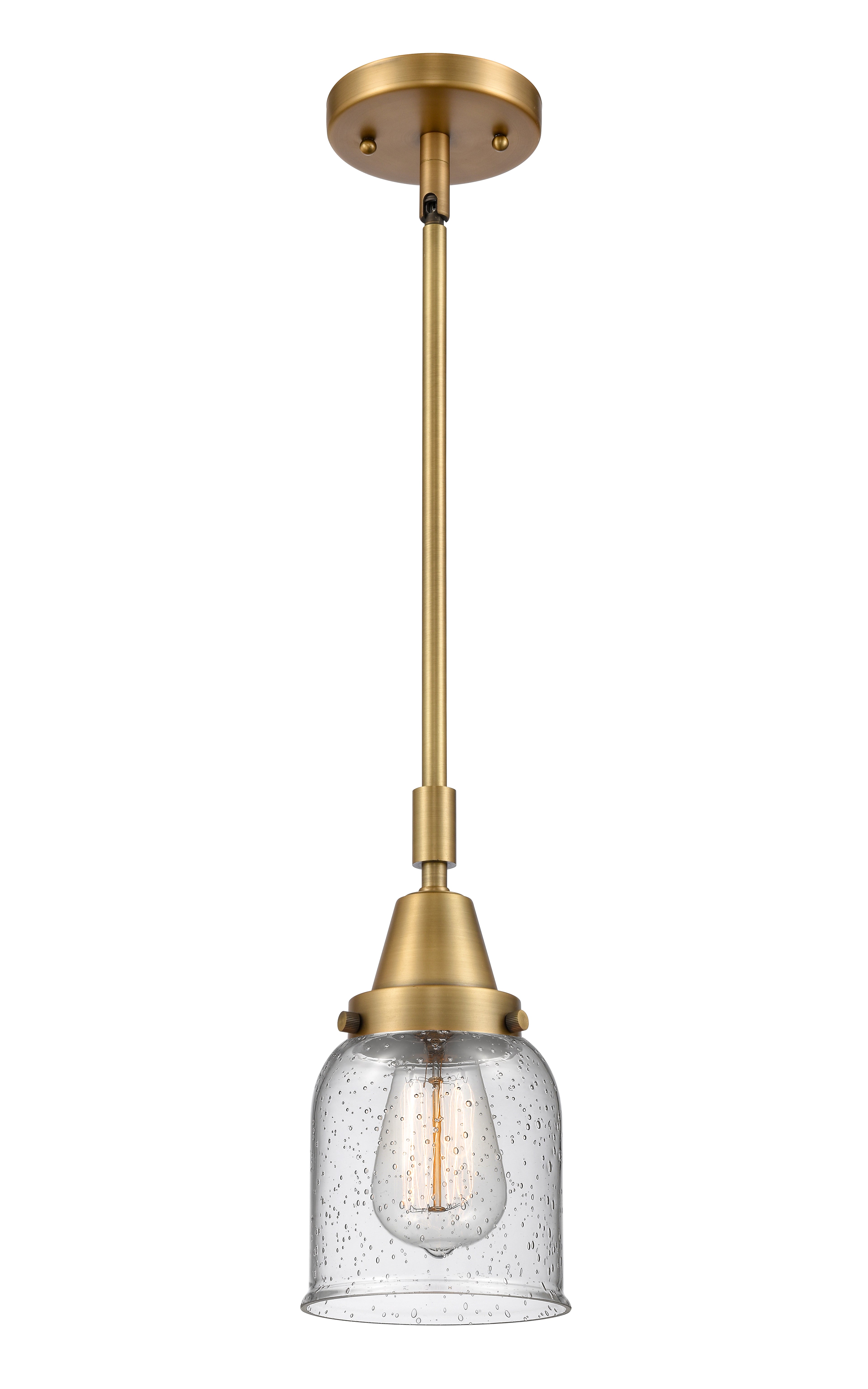 Caden Mini Pendant Antique Brass Glass