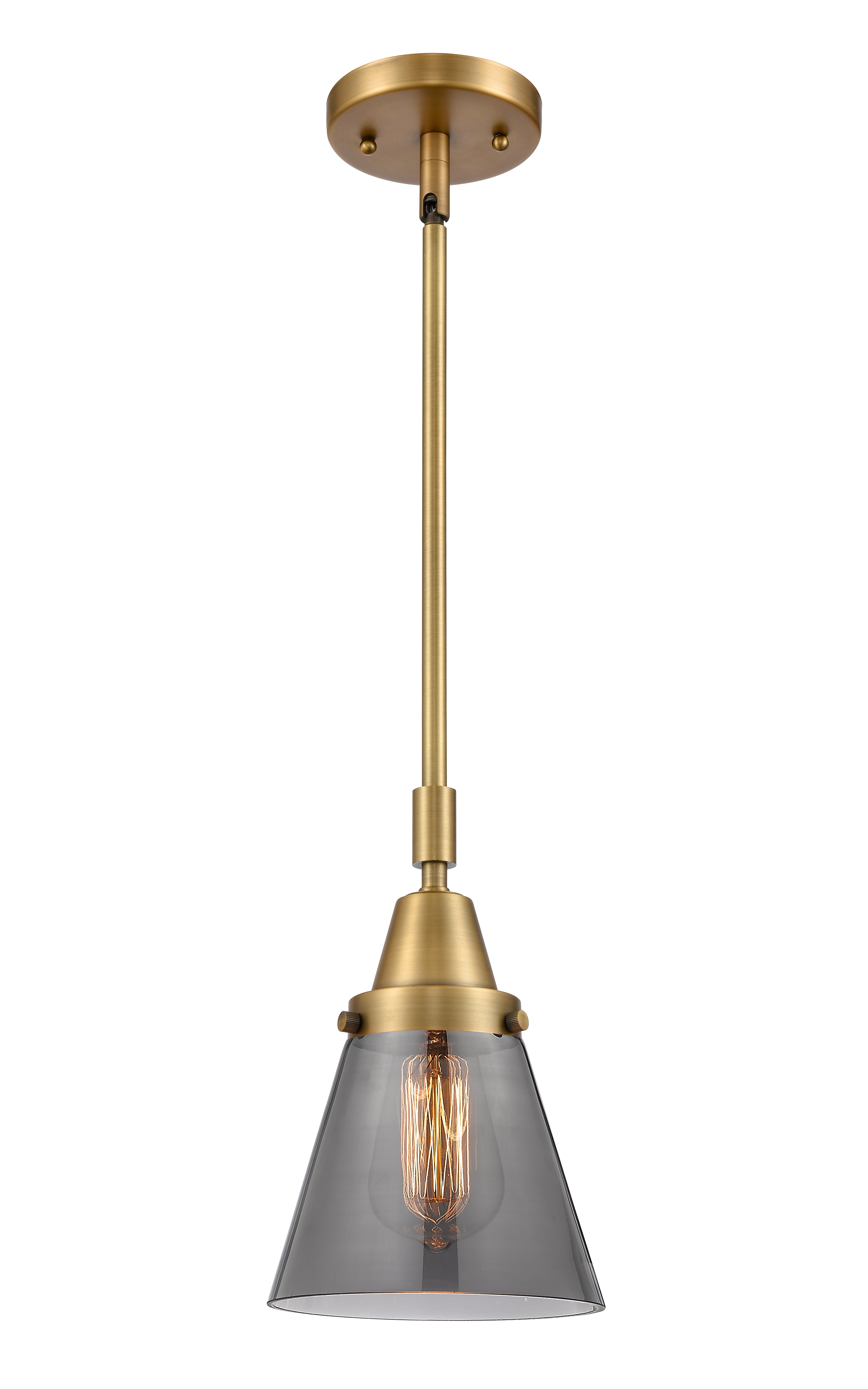 Caden Mini Pendant Antique Brass Glass