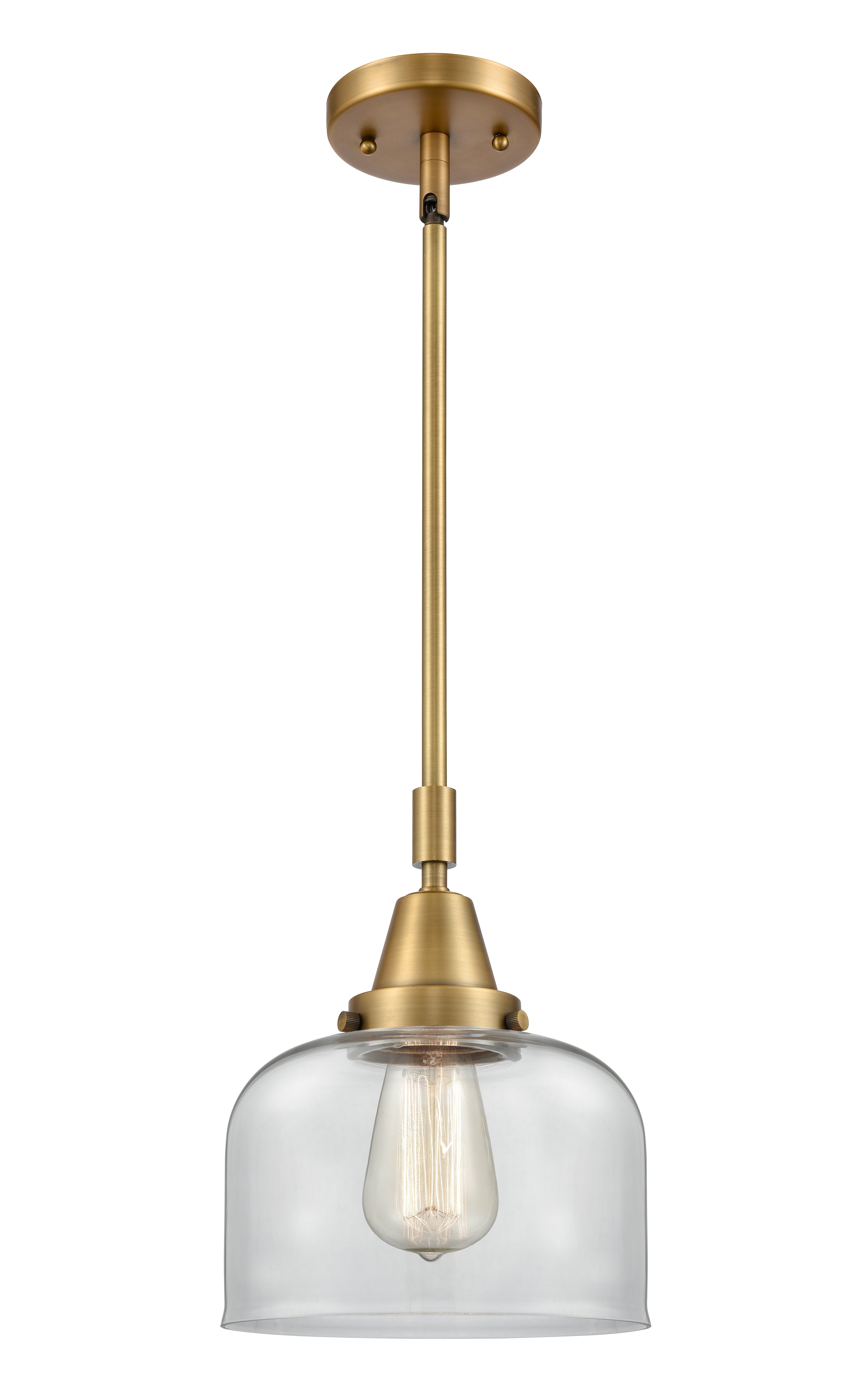 Caden Mini Pendant Antique Brass Glass