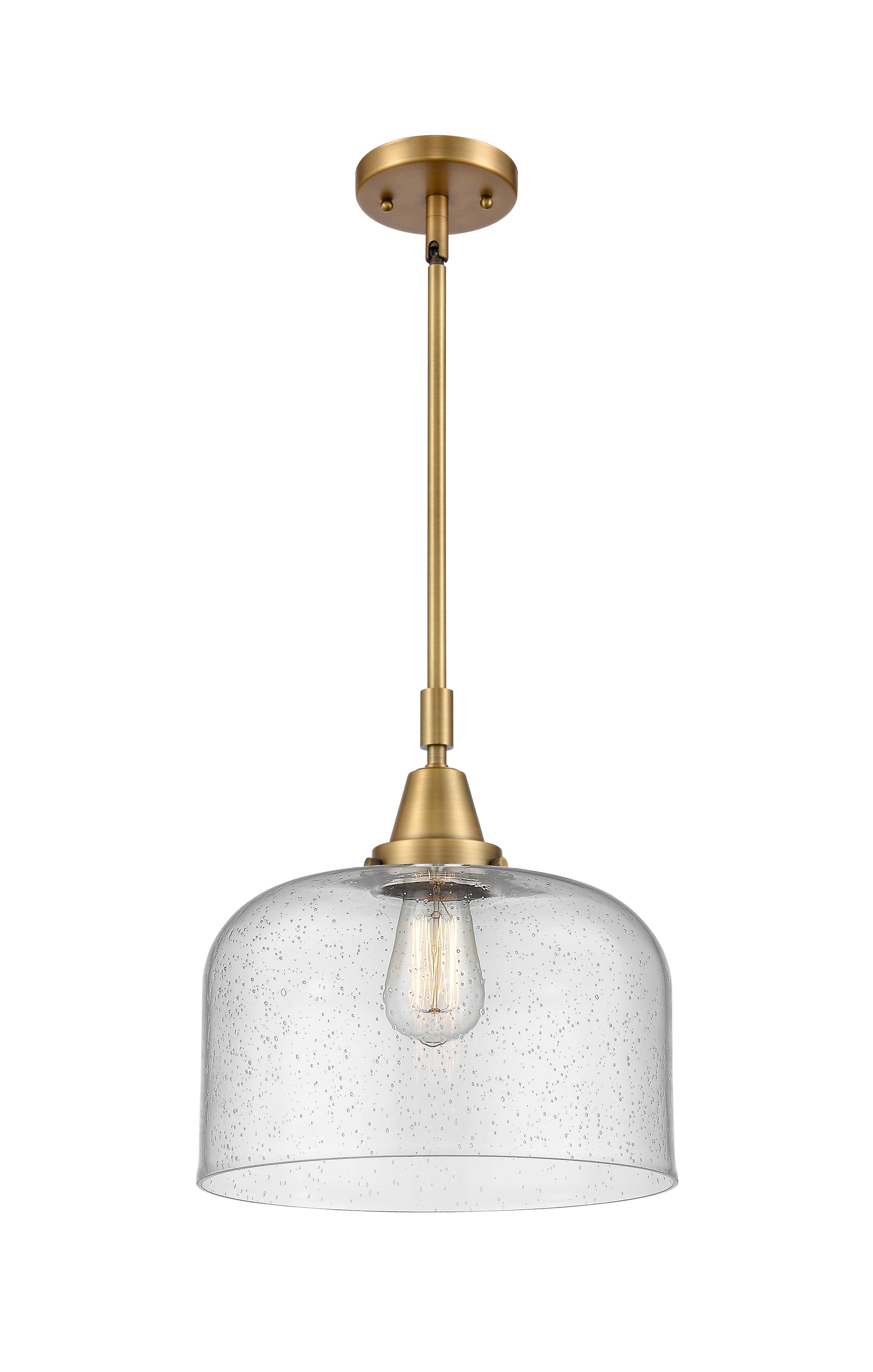 Caden Mini Pendant Antique Brass Glass