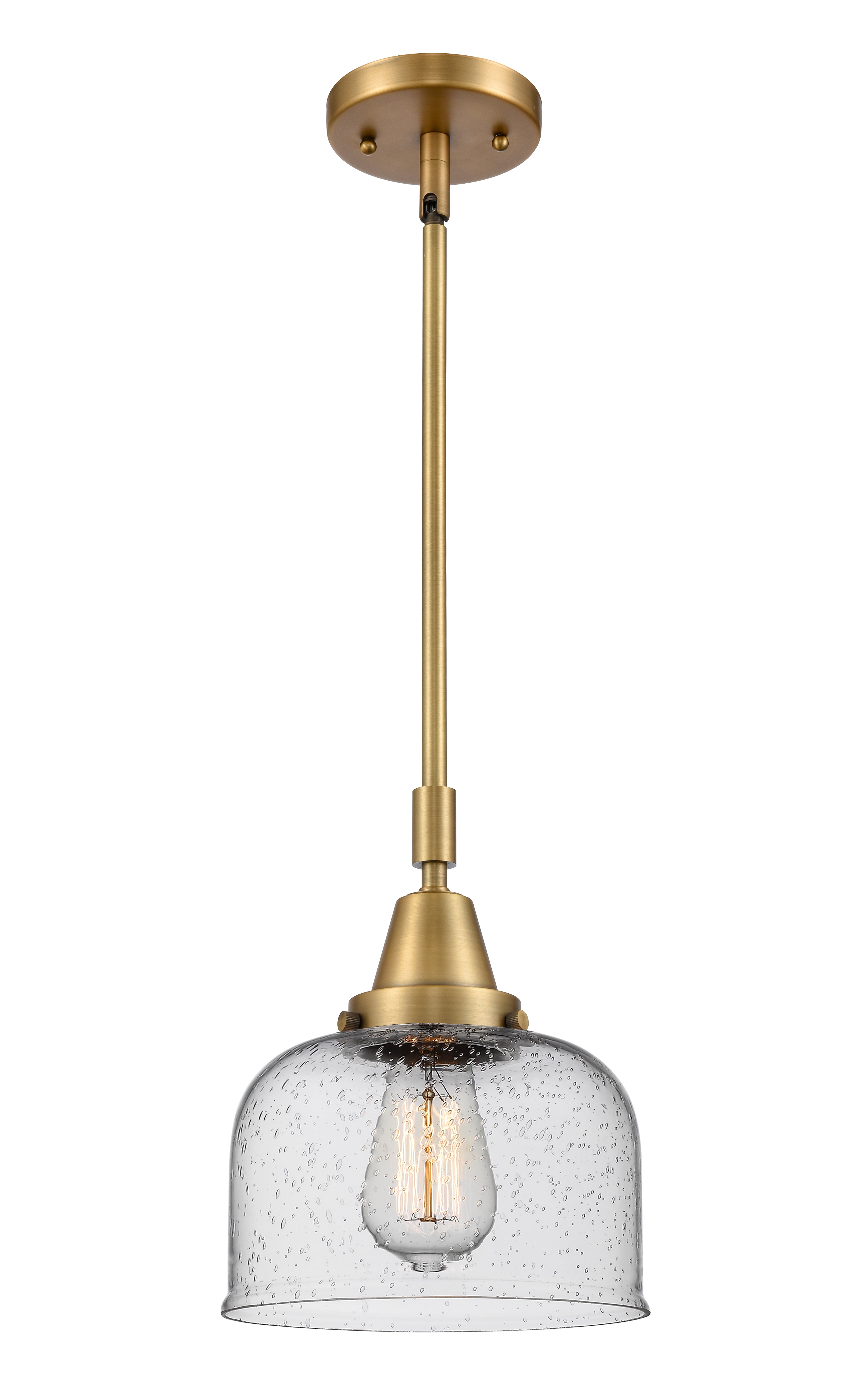Caden Mini Pendant Antique Brass Glass