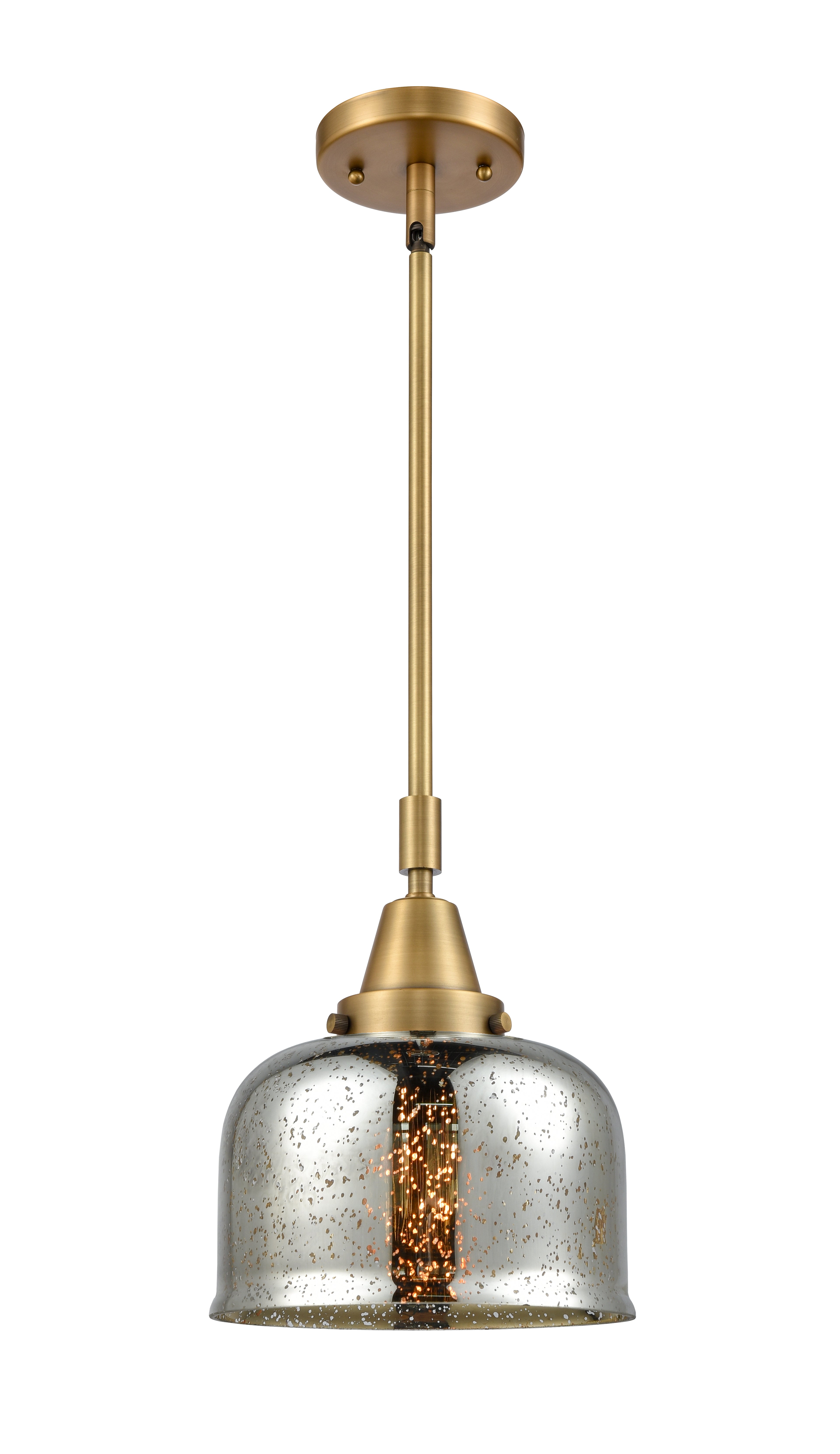 Caden Mini Pendant Antique Brass Glass