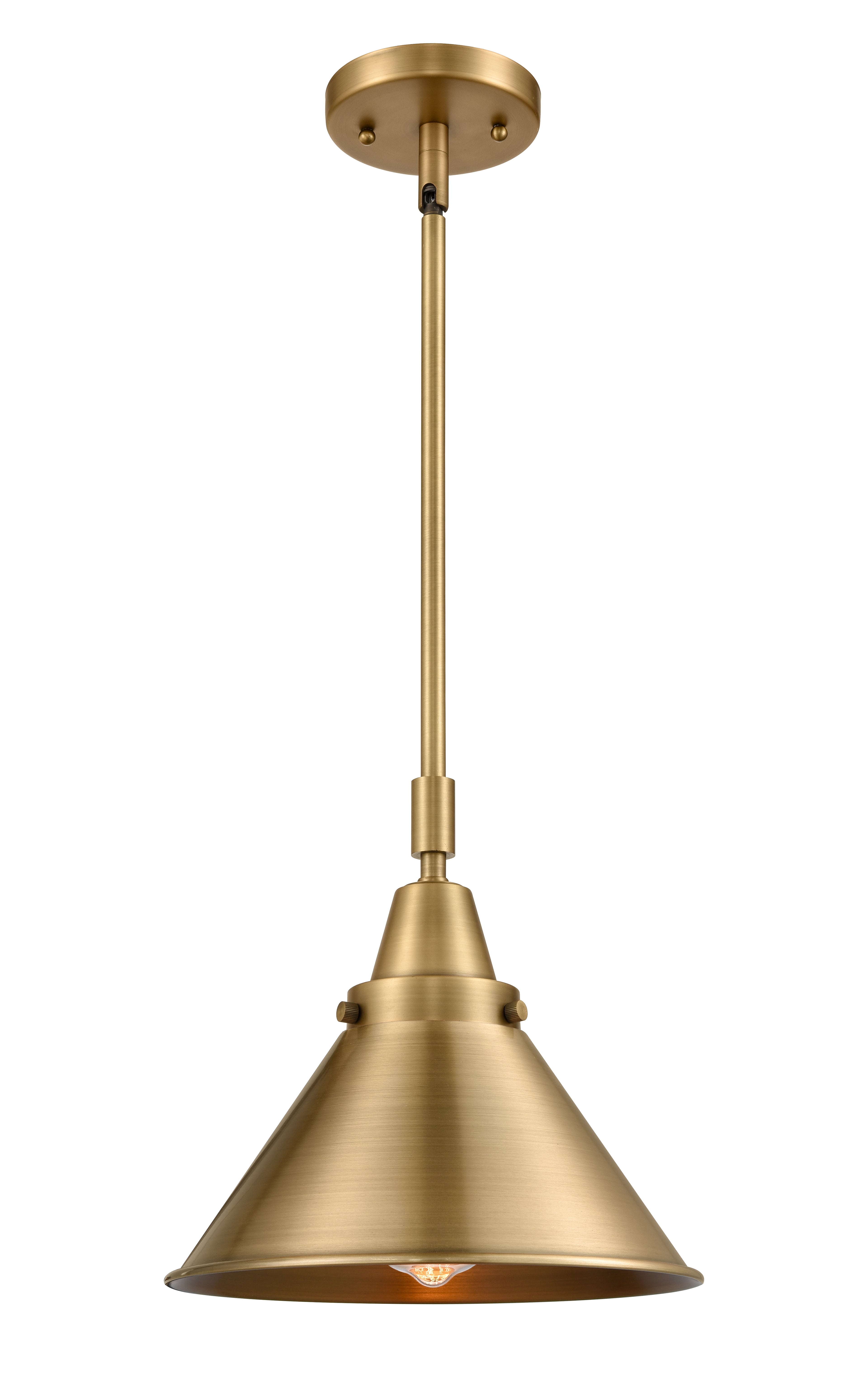 Caden Mini Pendant Dimmer Steel Antique Brass