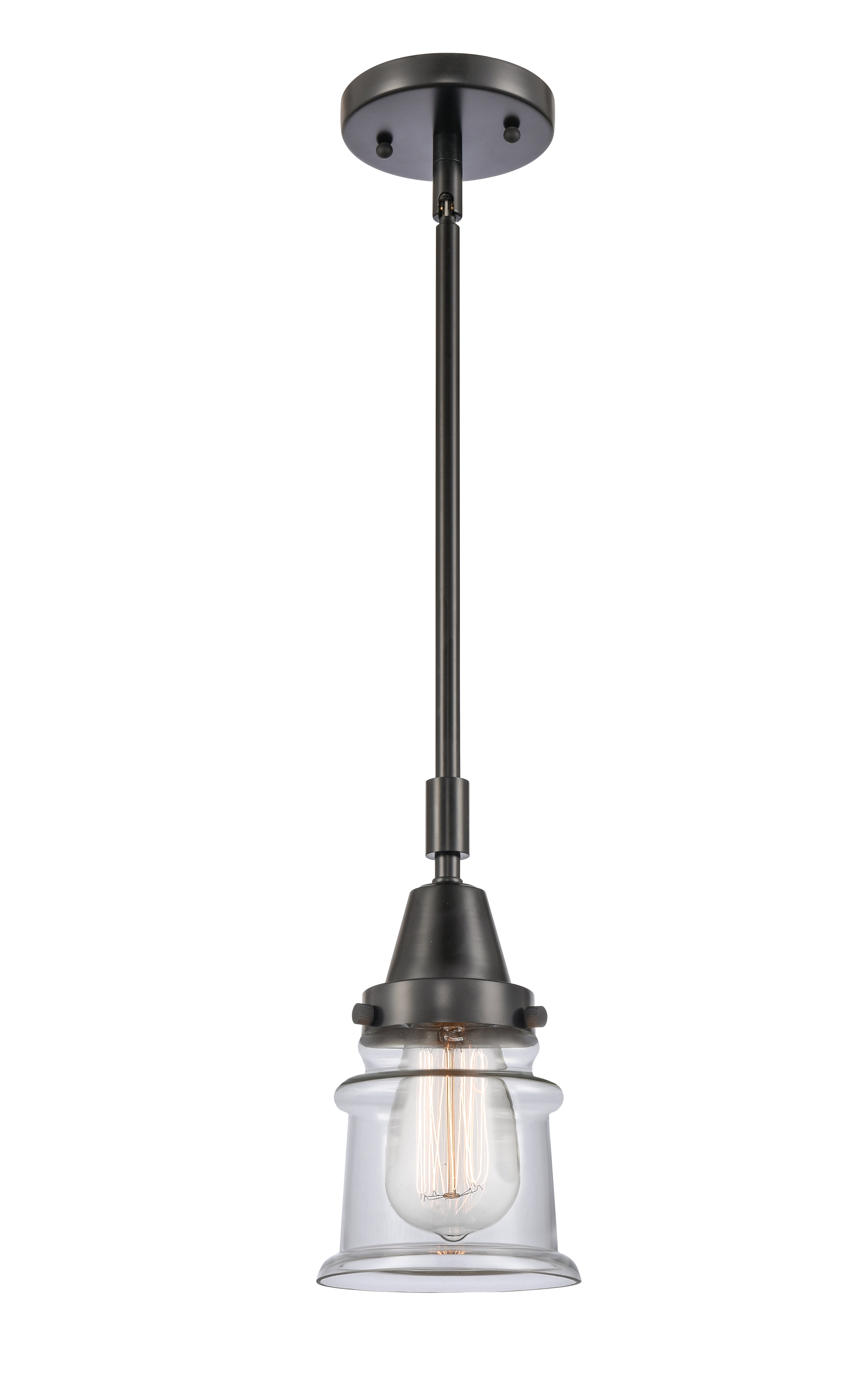 Caden Mini Pendant Antique Brass Glass