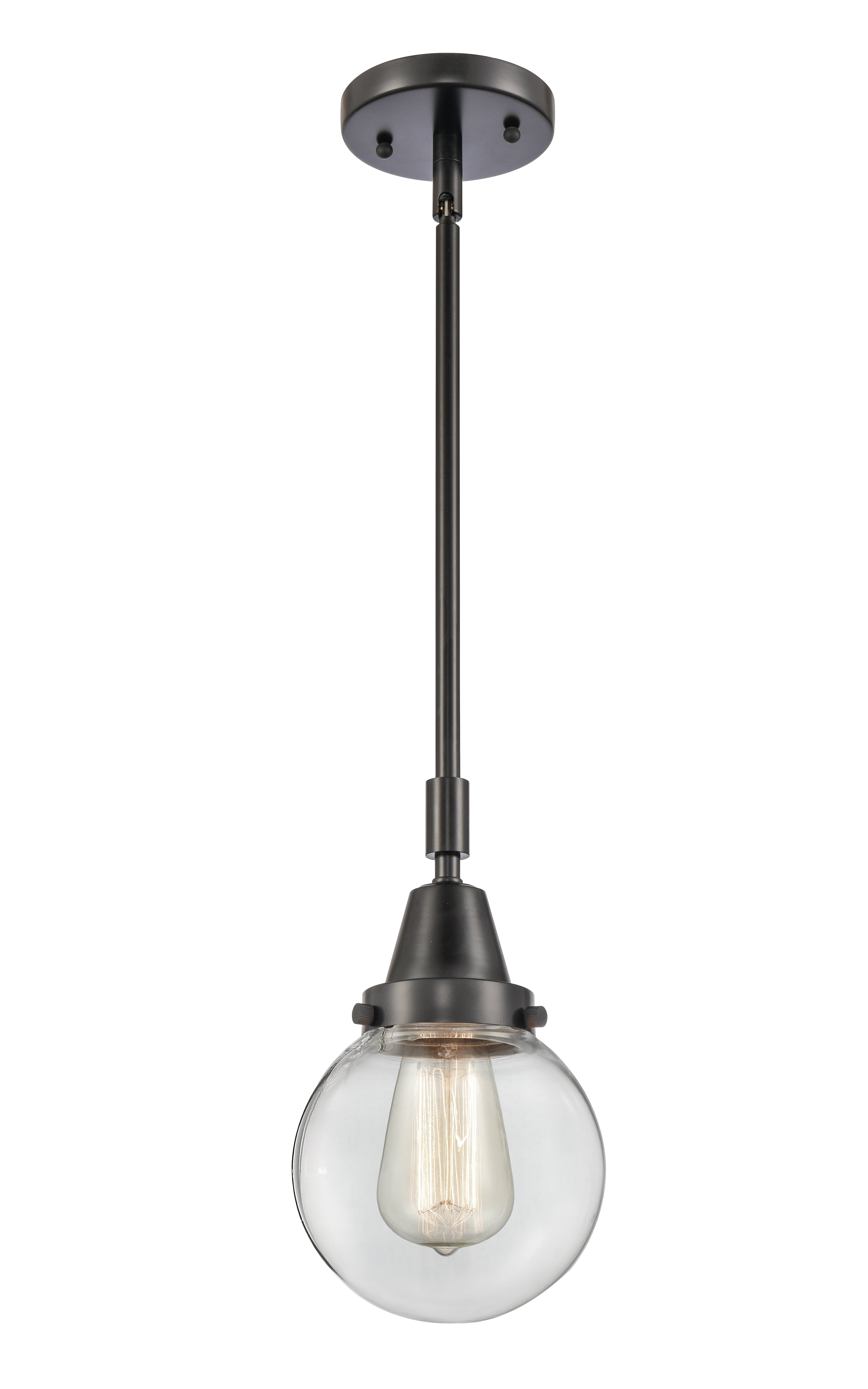 Caden Mini Pendant Antique Brass Glass
