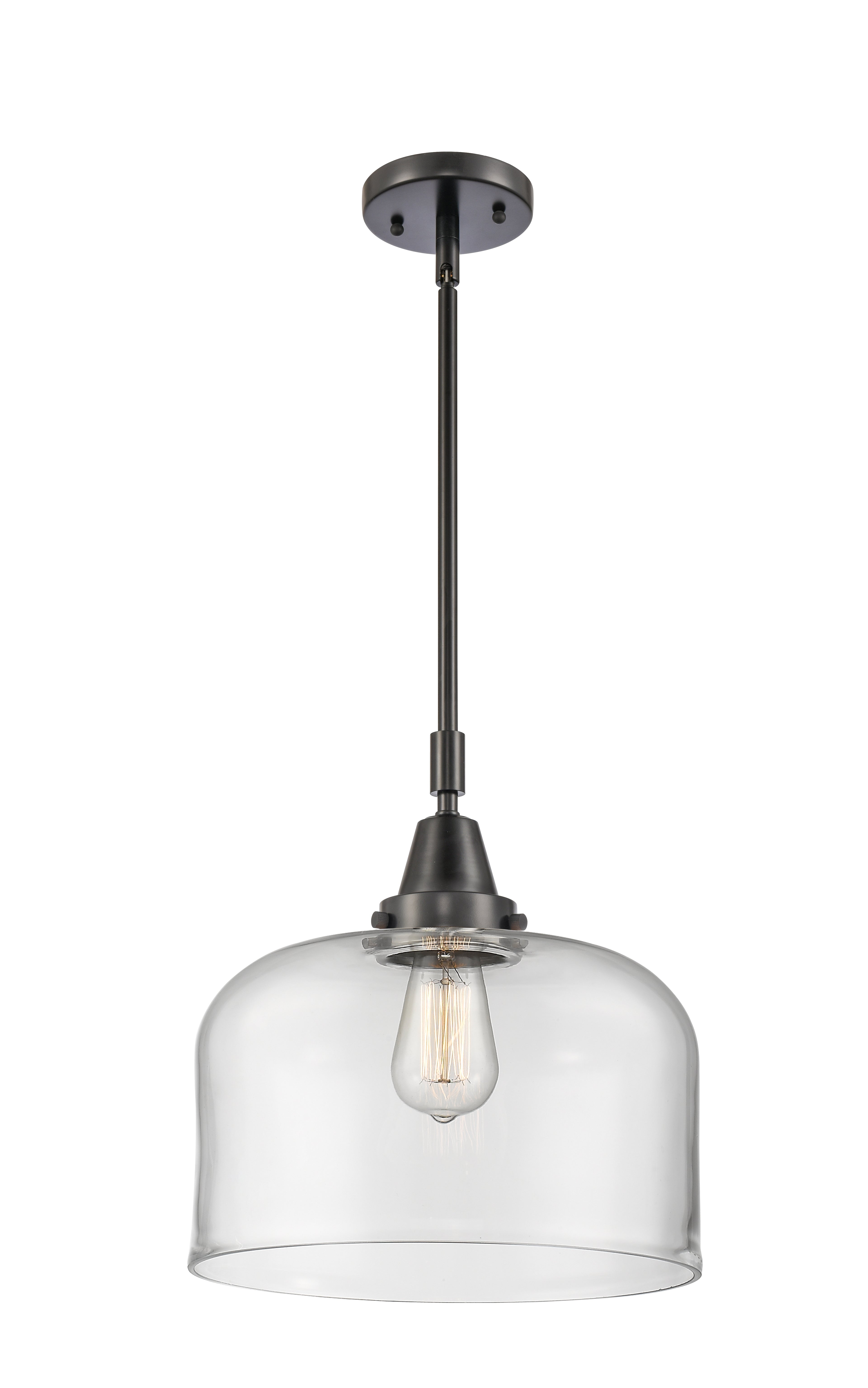 Caden Mini Pendant Antique Brass Glass
