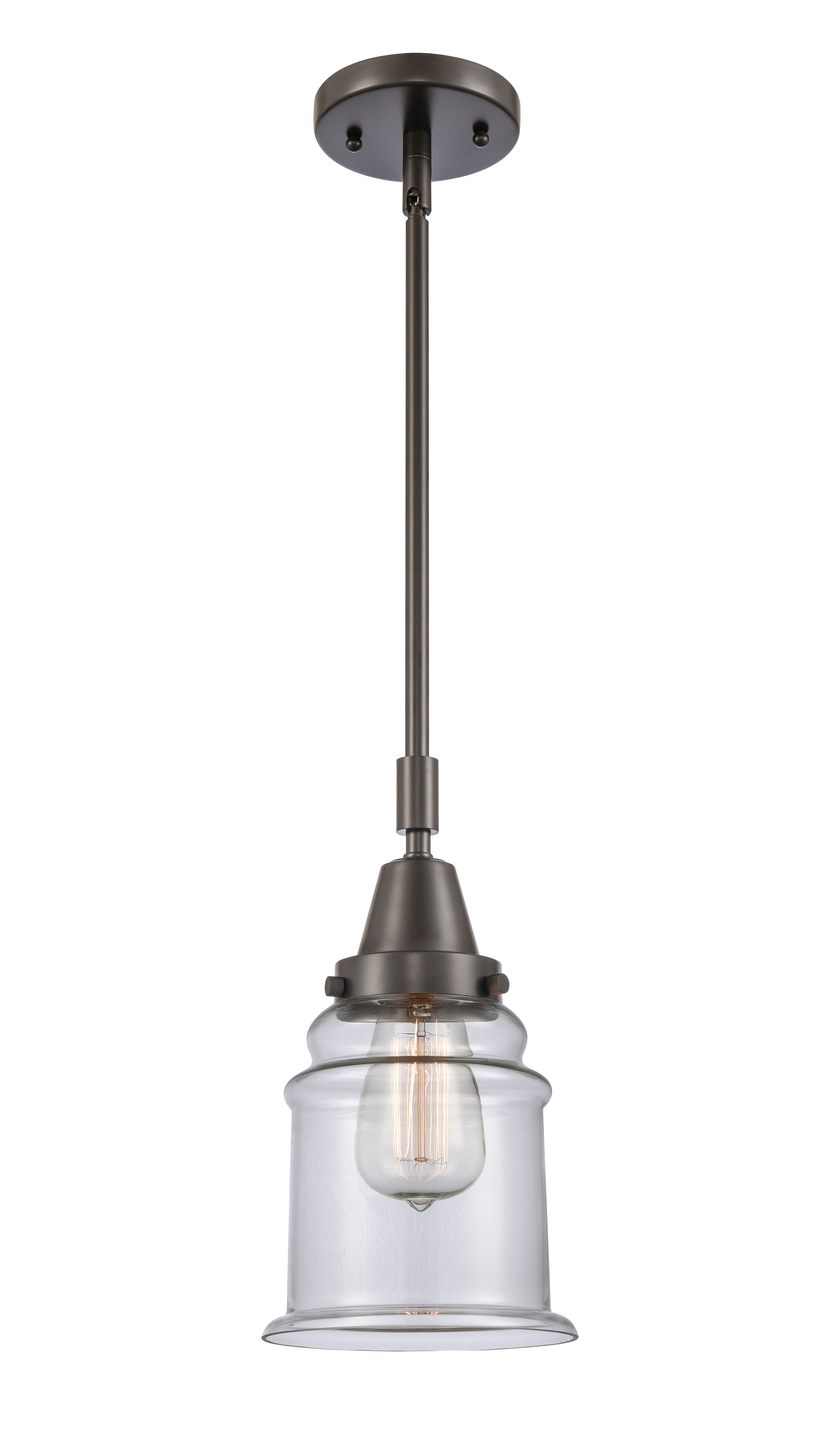 Caden Mini Pendant Antique Brass Glass