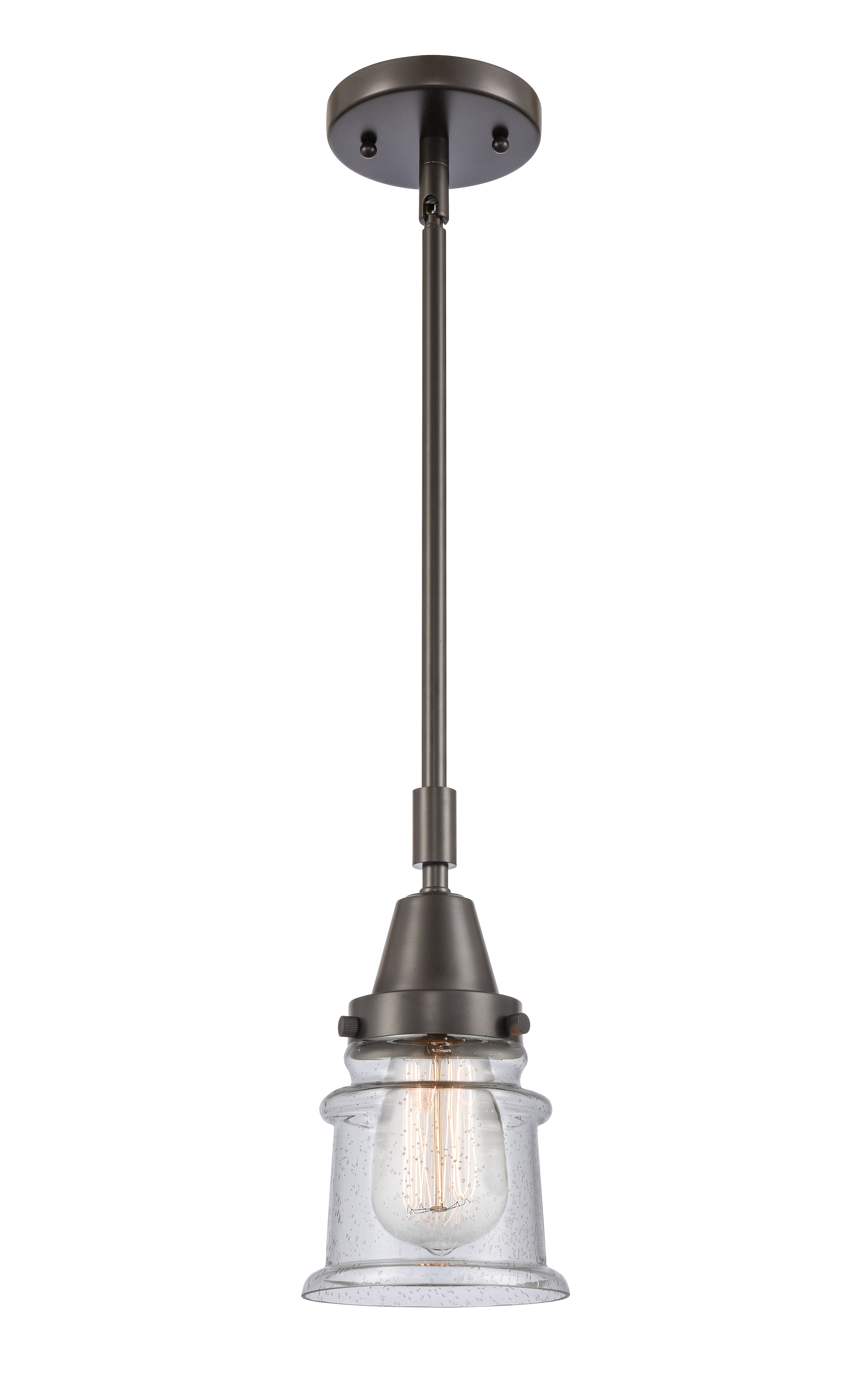 Caden Mini Pendant Antique Brass Glass