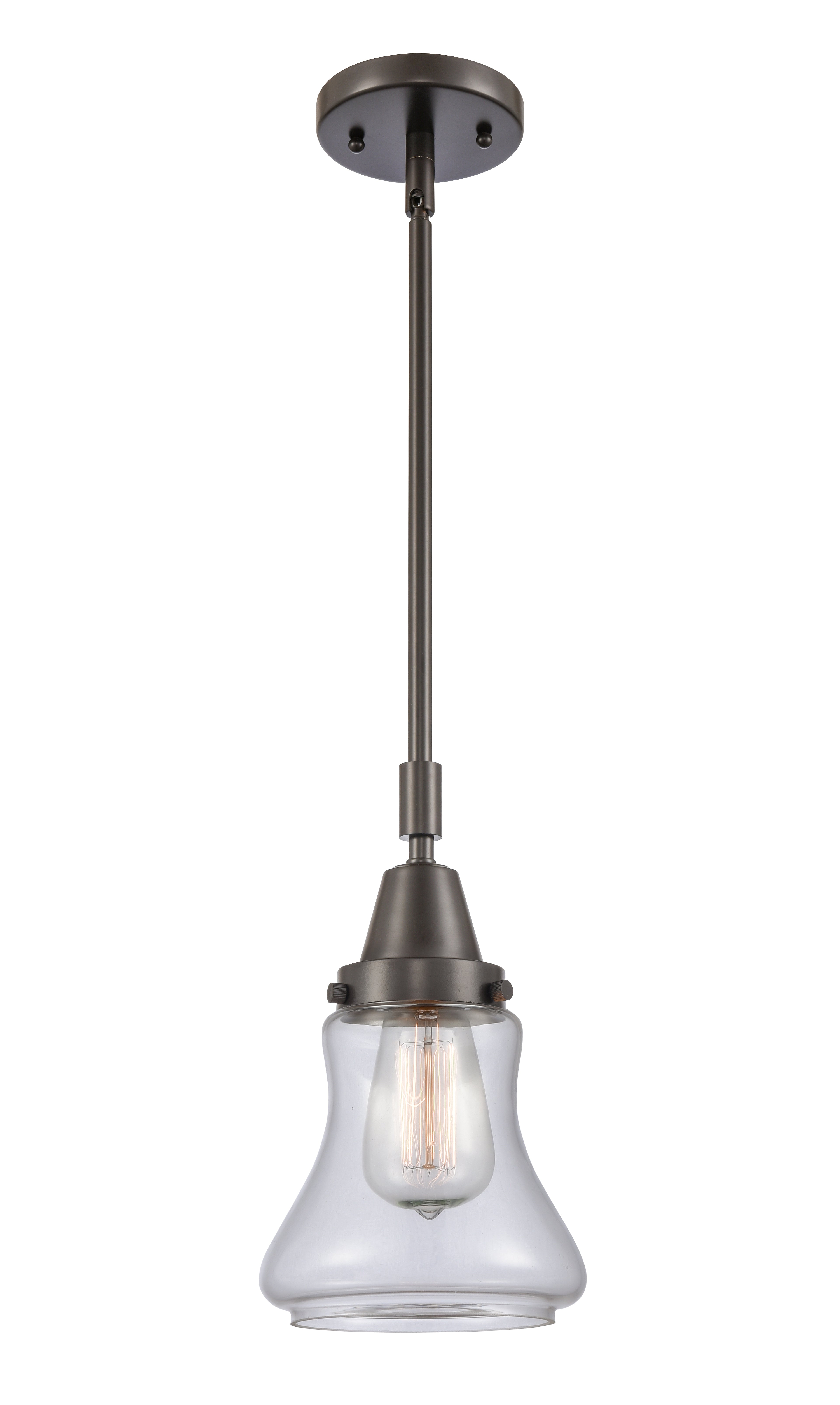 Caden Mini Pendant Antique Brass Glass