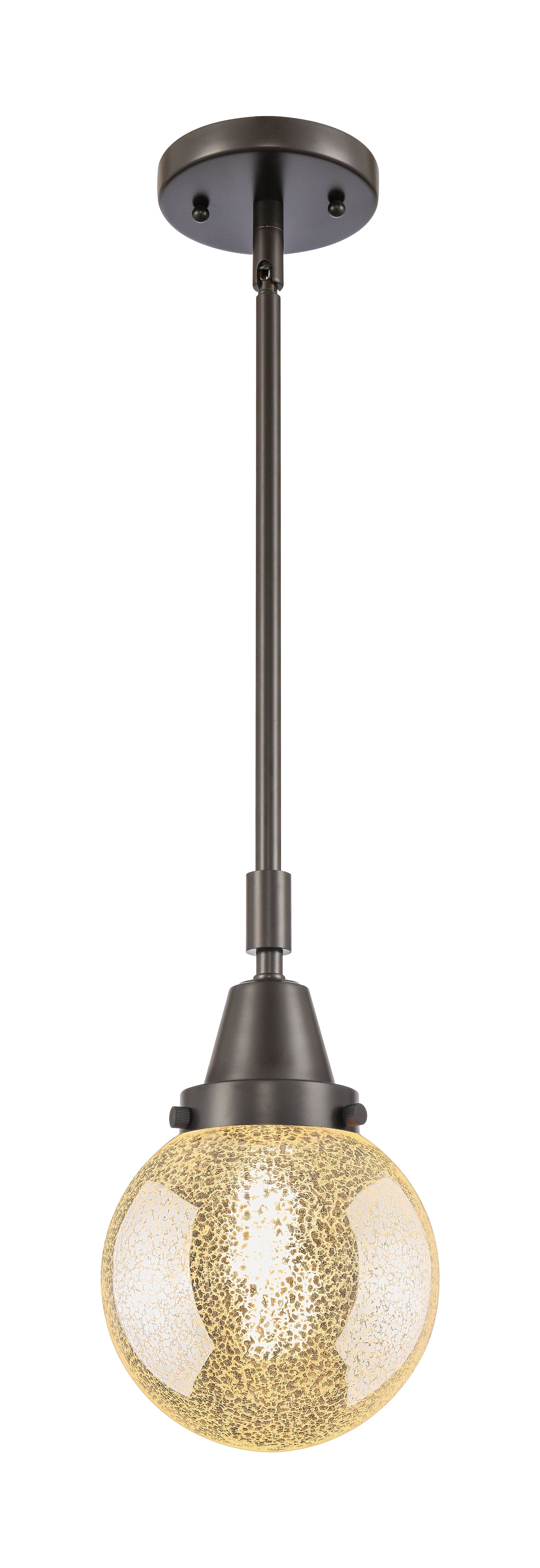 Caden Mini Pendant Antique Brass Glass