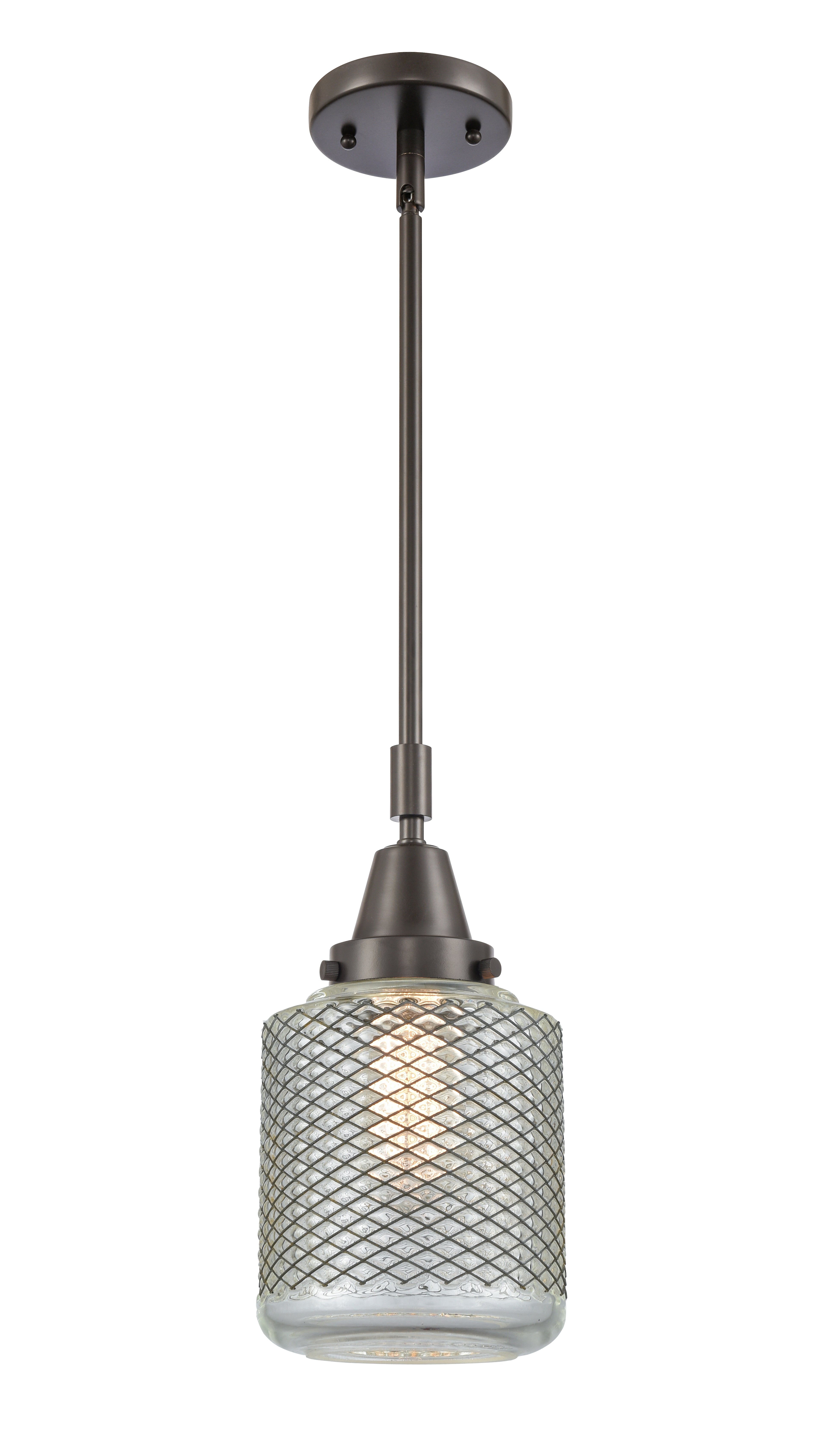 Caden Mini Pendant Antique Brass Glass