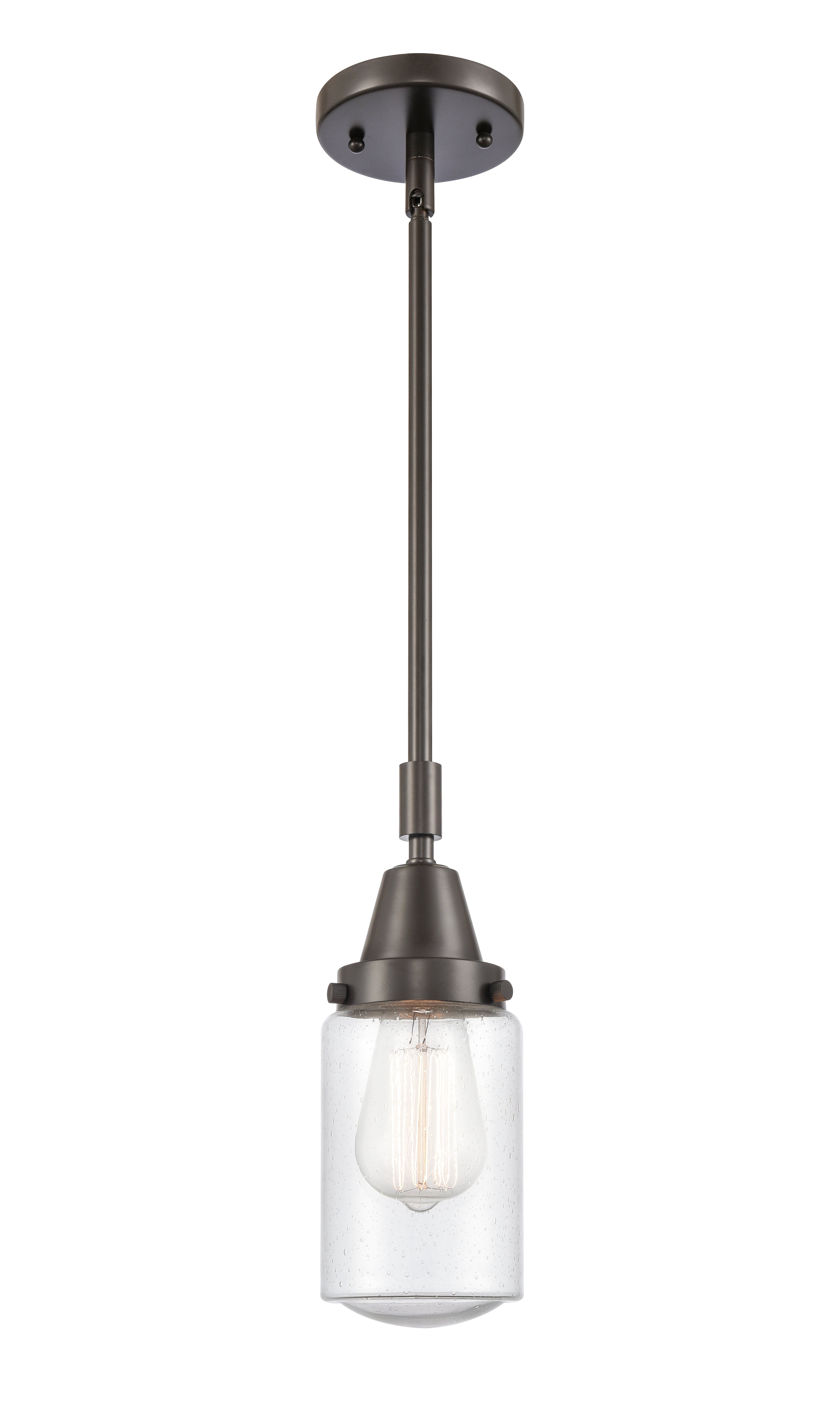 Caden Mini Pendant Antique Brass Glass