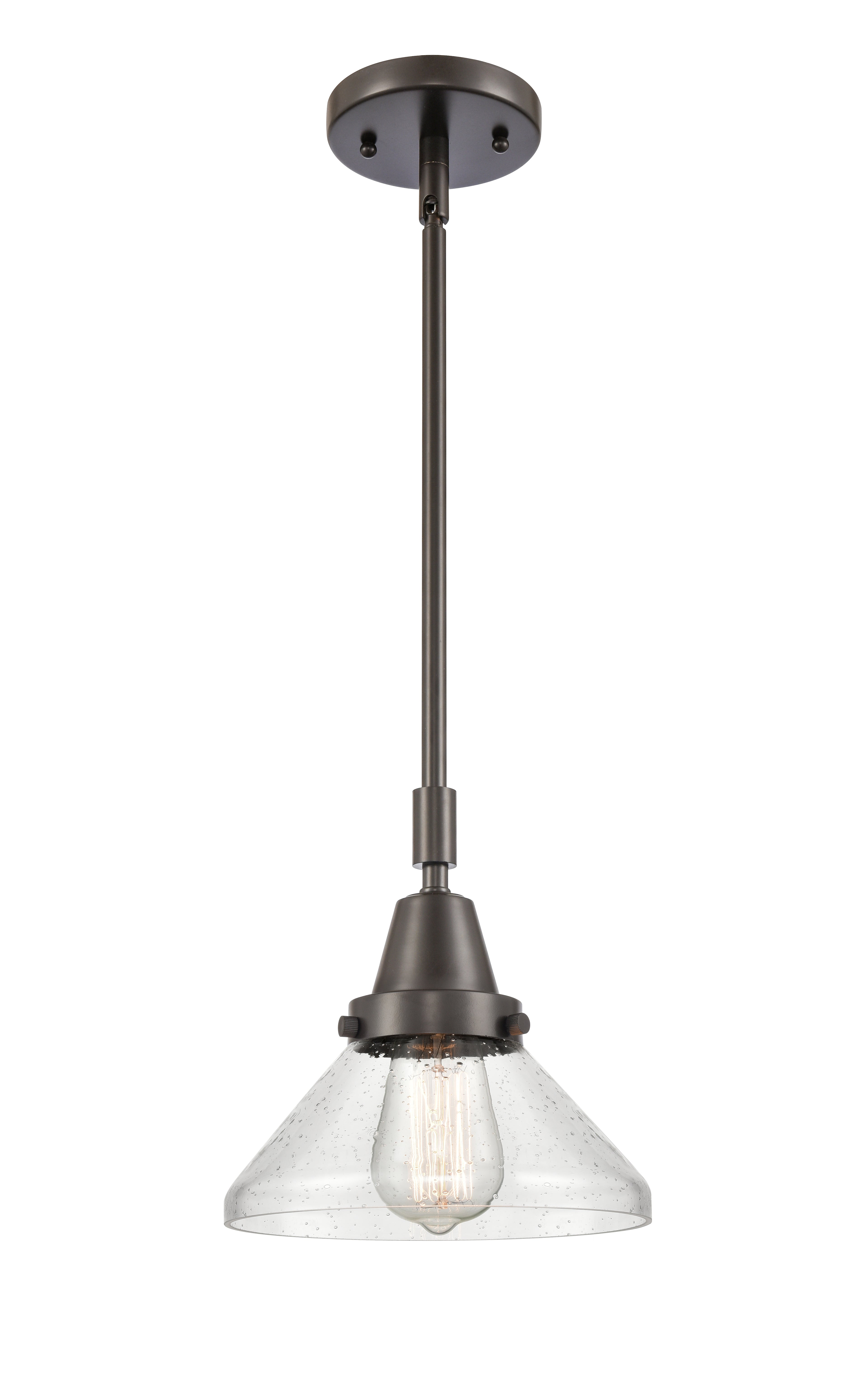 Caden Mini Pendant Antique Brass Steel 8 Inch
