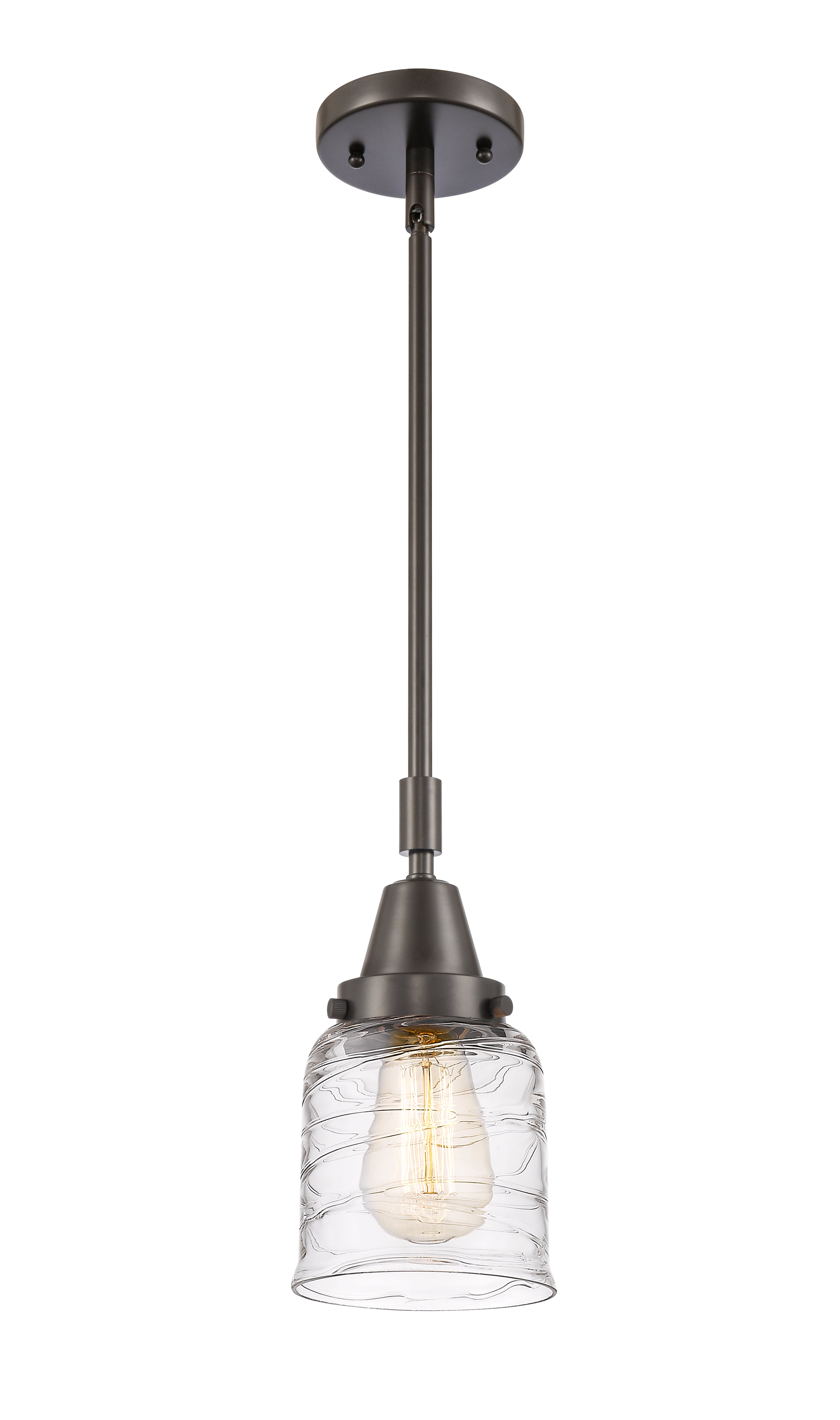Caden Mini Pendant Antique Brass Glass