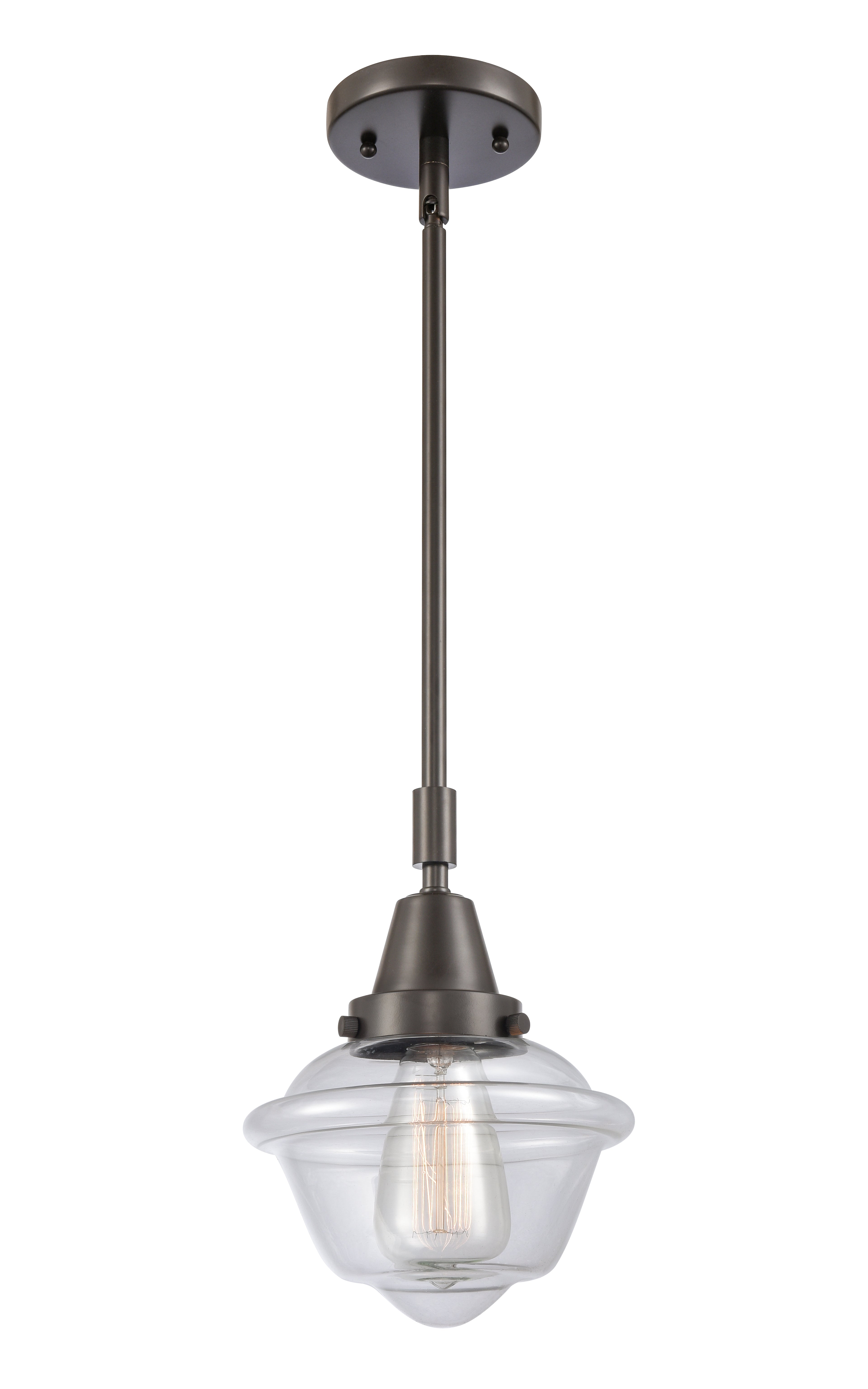 Caden Mini Pendant Antique Brass Glass