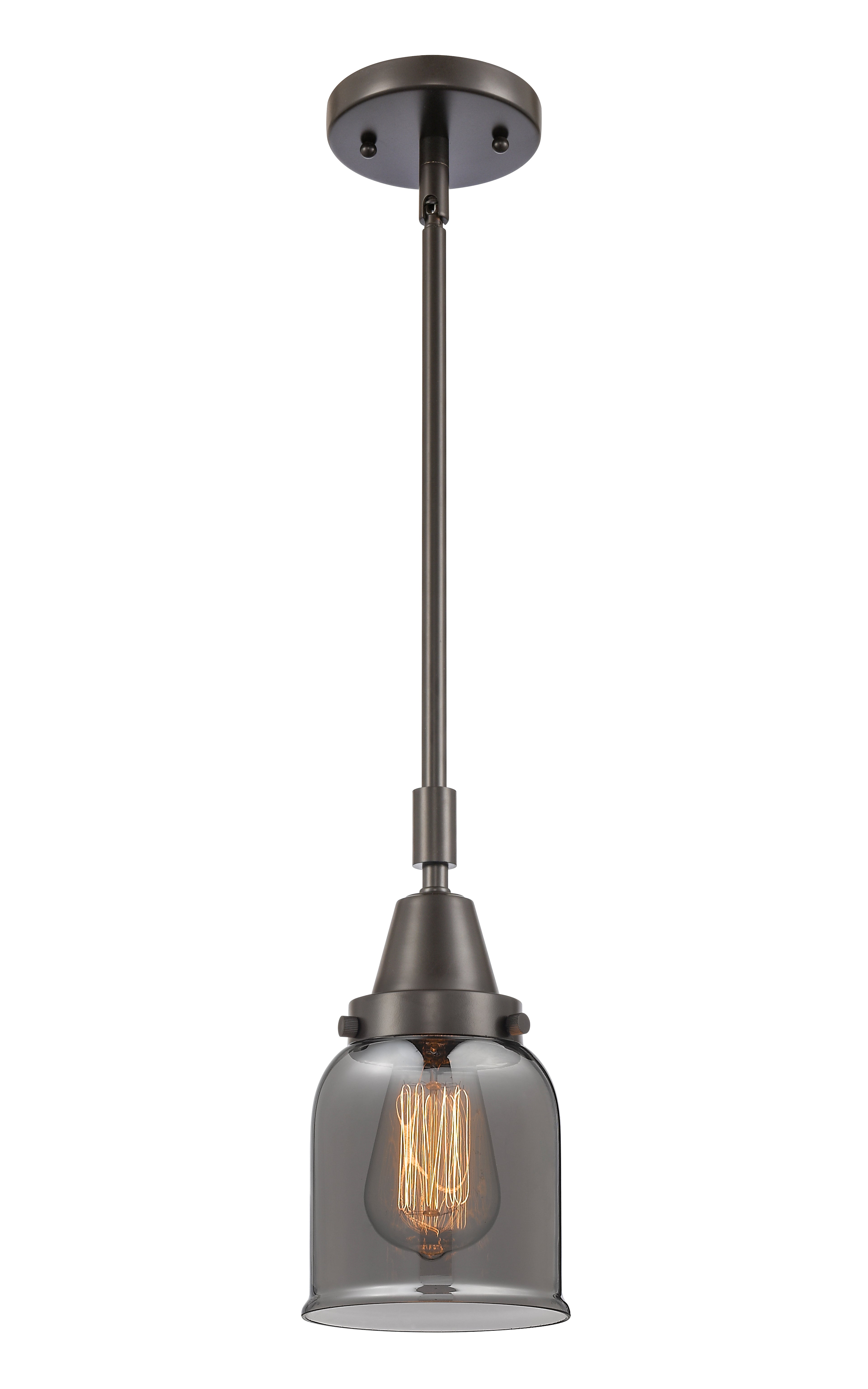 Caden Mini Pendant Antique Brass Glass