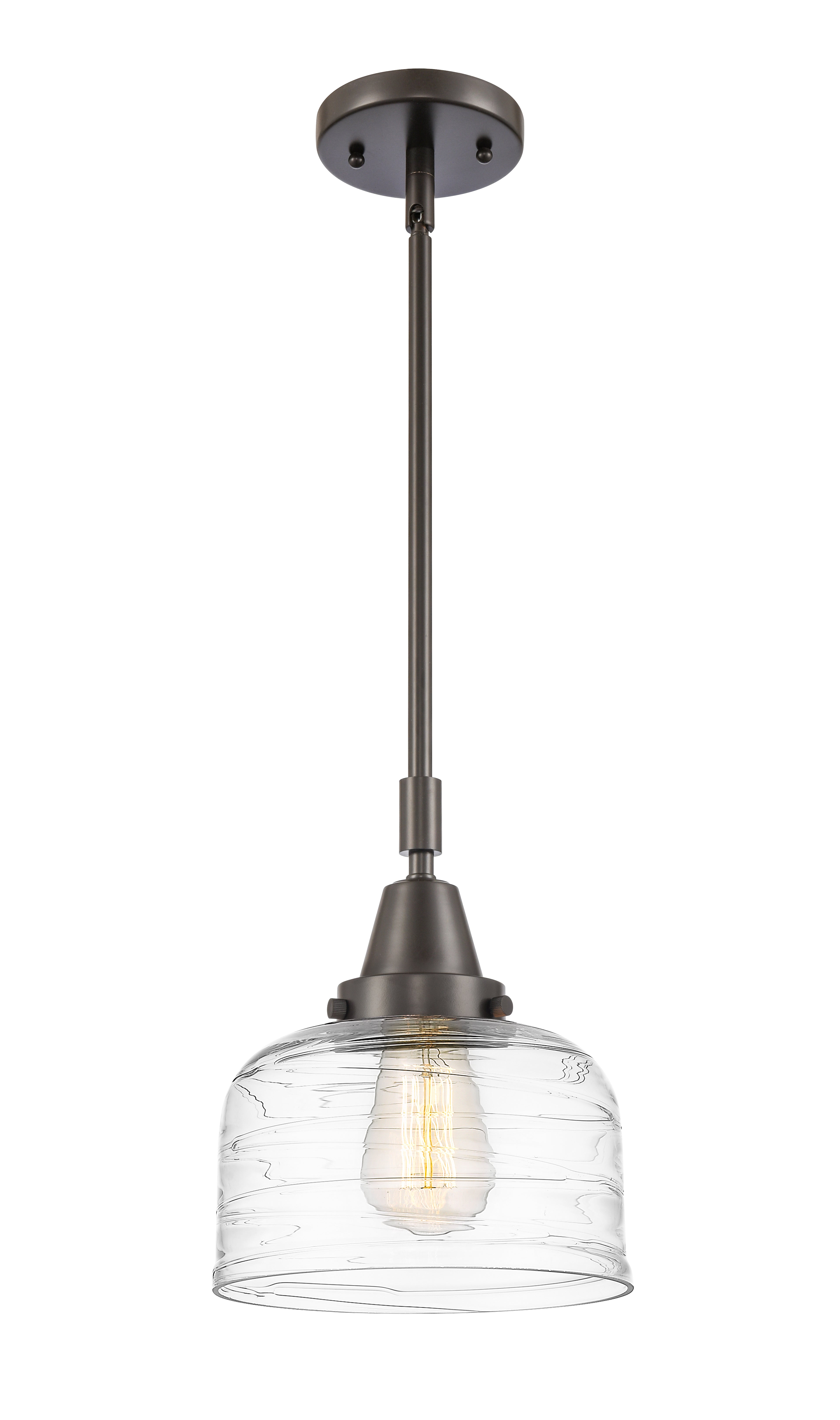 Caden Mini Pendant Antique Brass Glass