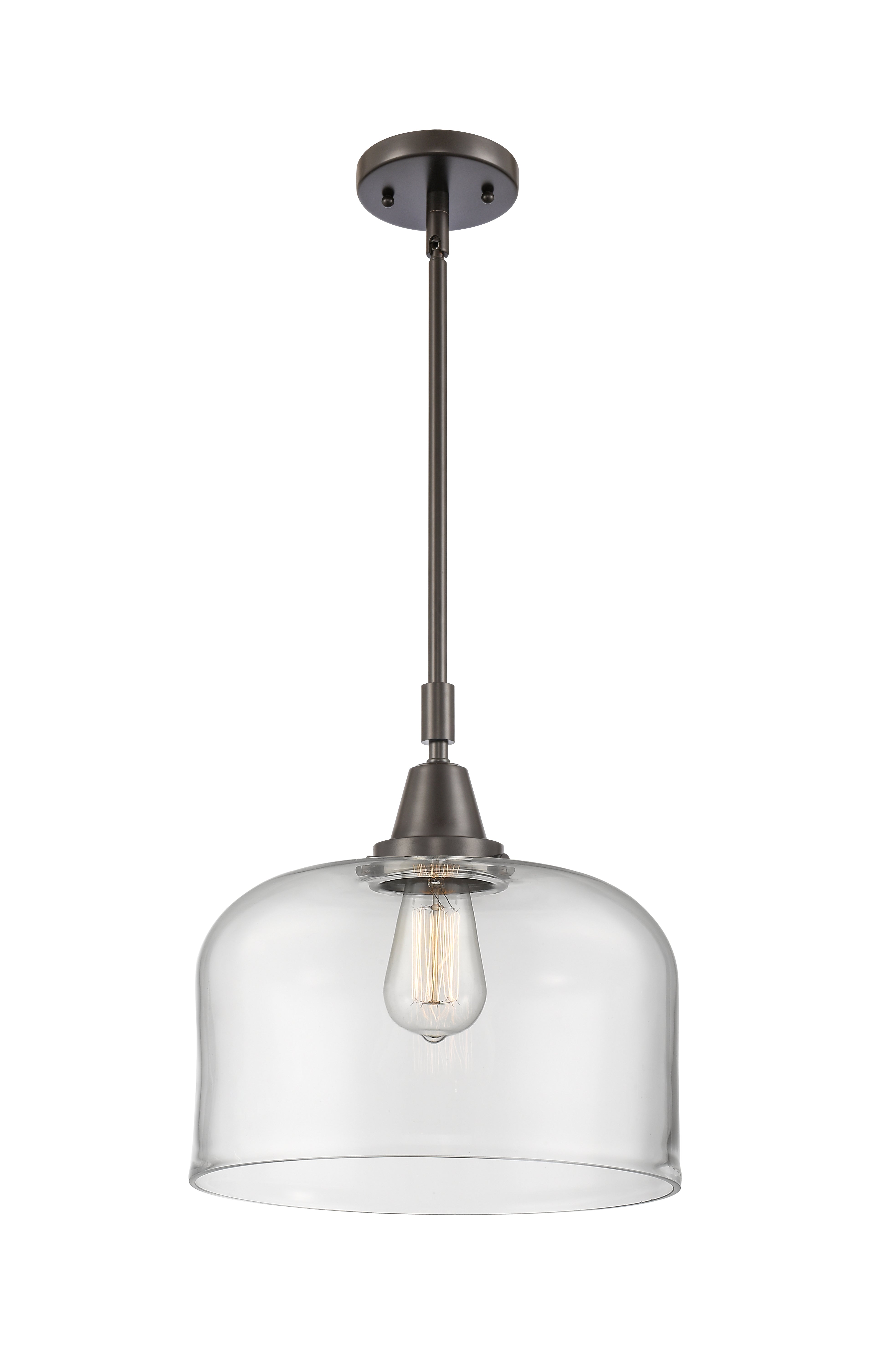 Caden Mini Pendant Antique Brass Glass