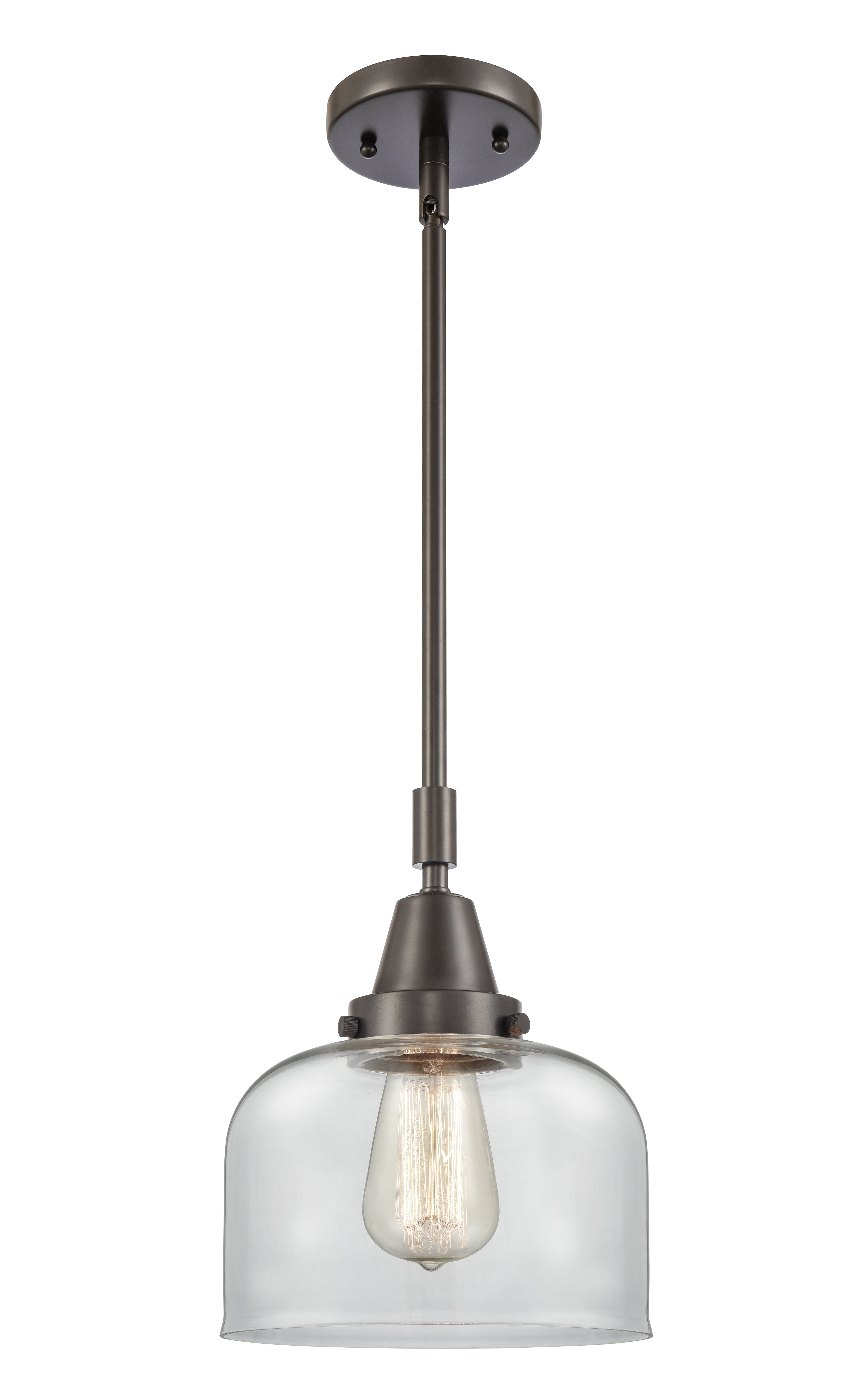 Caden Mini Pendant Antique Brass Glass