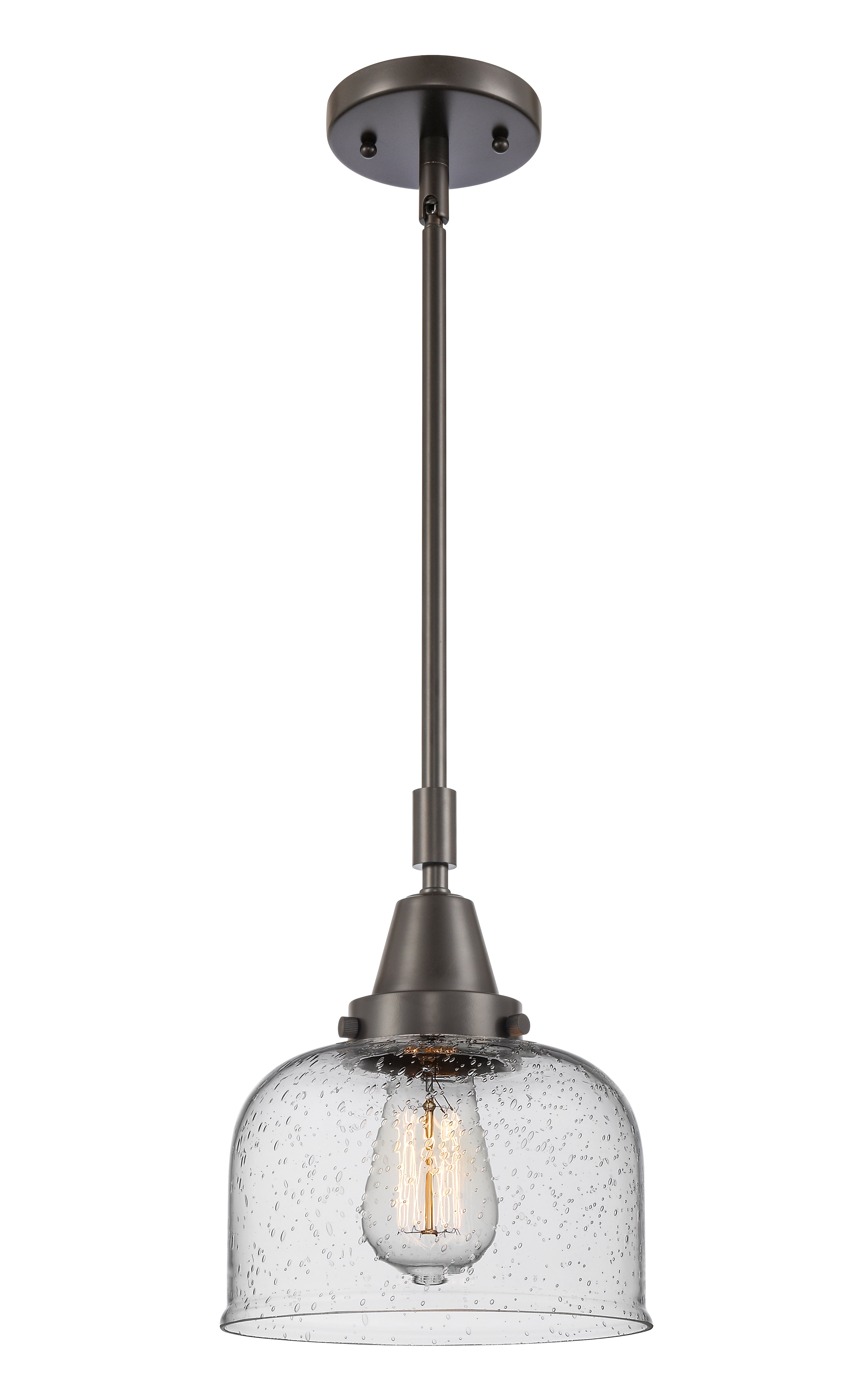 Caden Mini Pendant Antique Brass Glass
