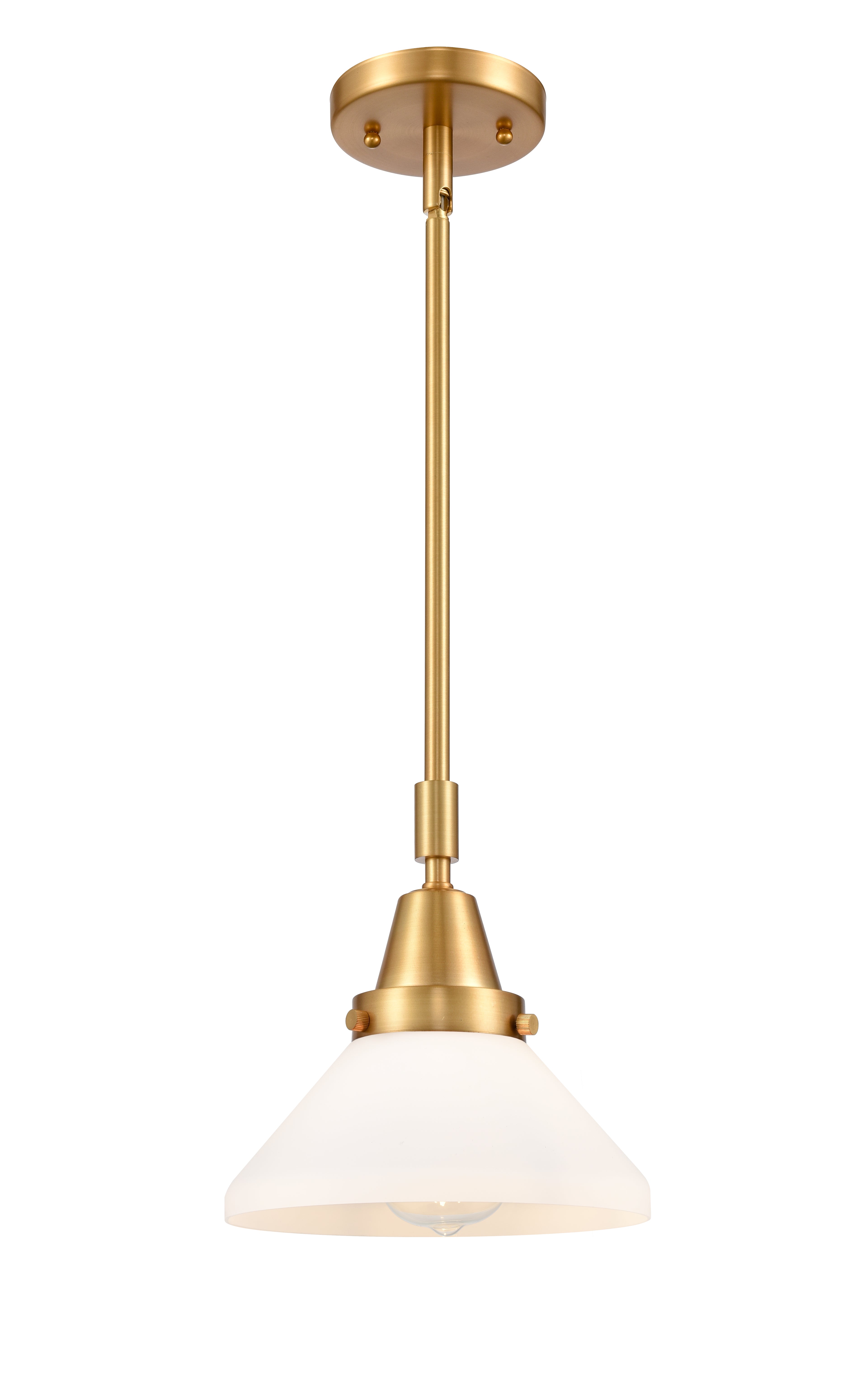 Caden Mini Pendant Antique Brass Steel 8 Inch