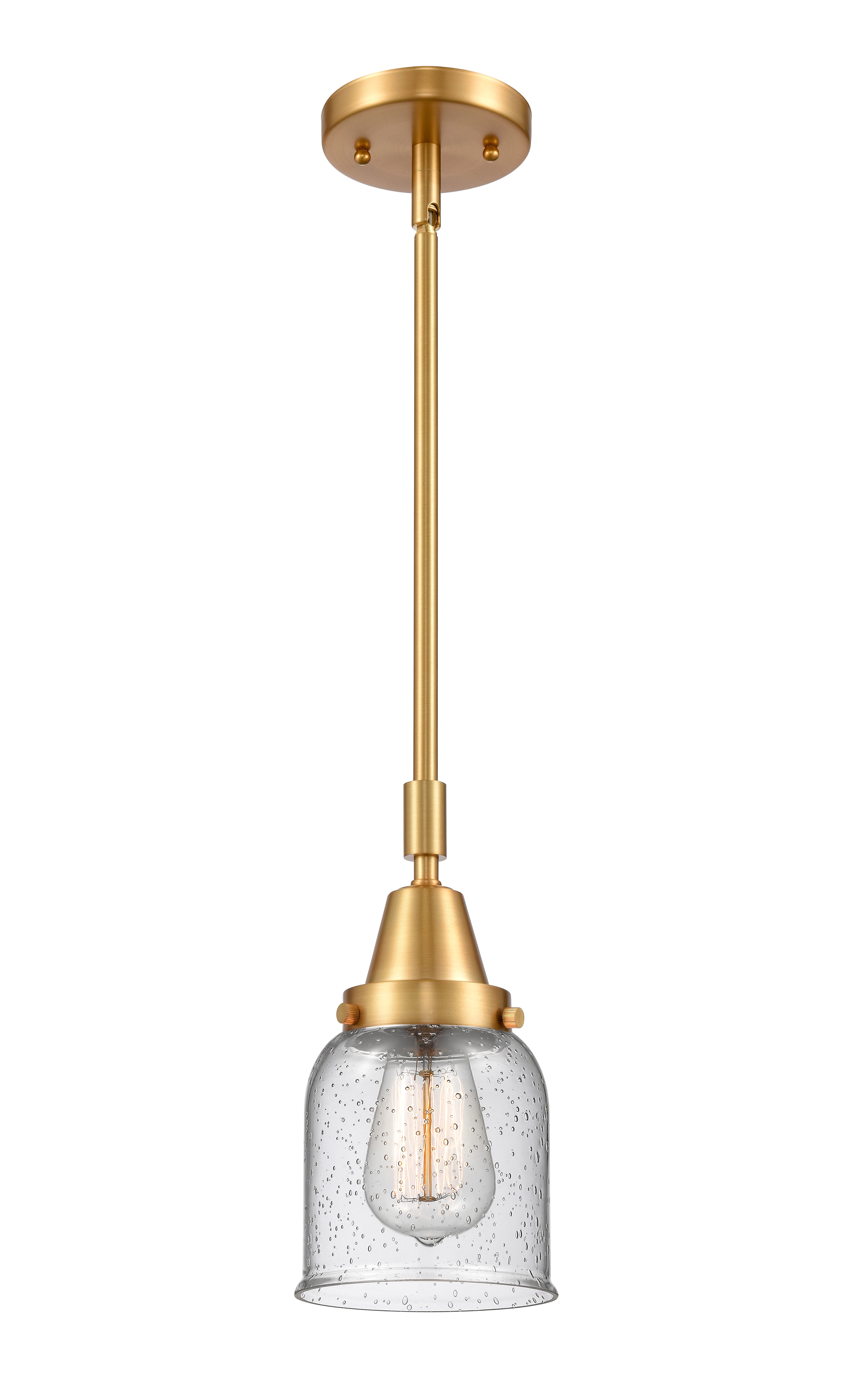 Caden Mini Pendant Antique Brass Glass