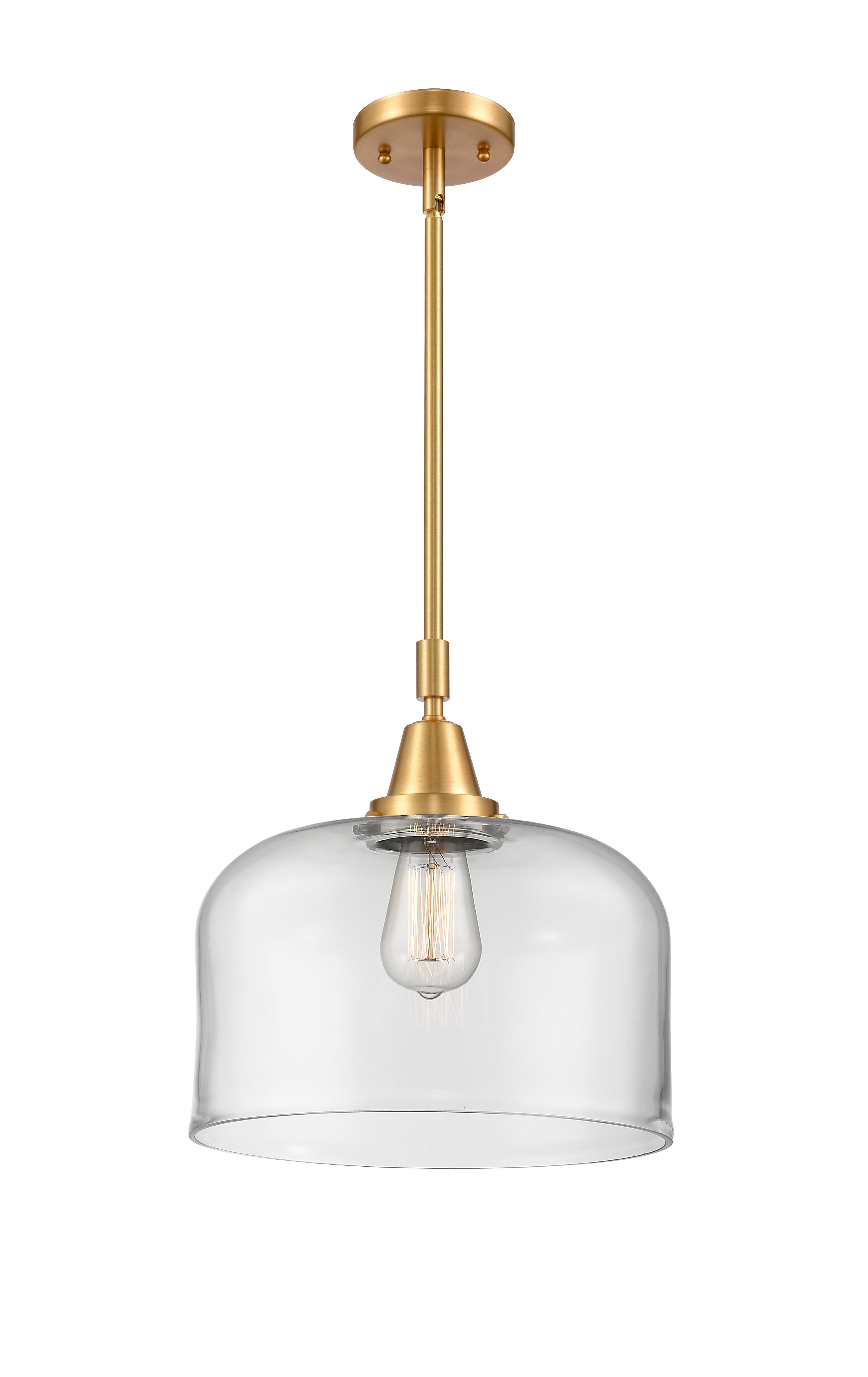 Caden Mini Pendant Antique Brass Glass