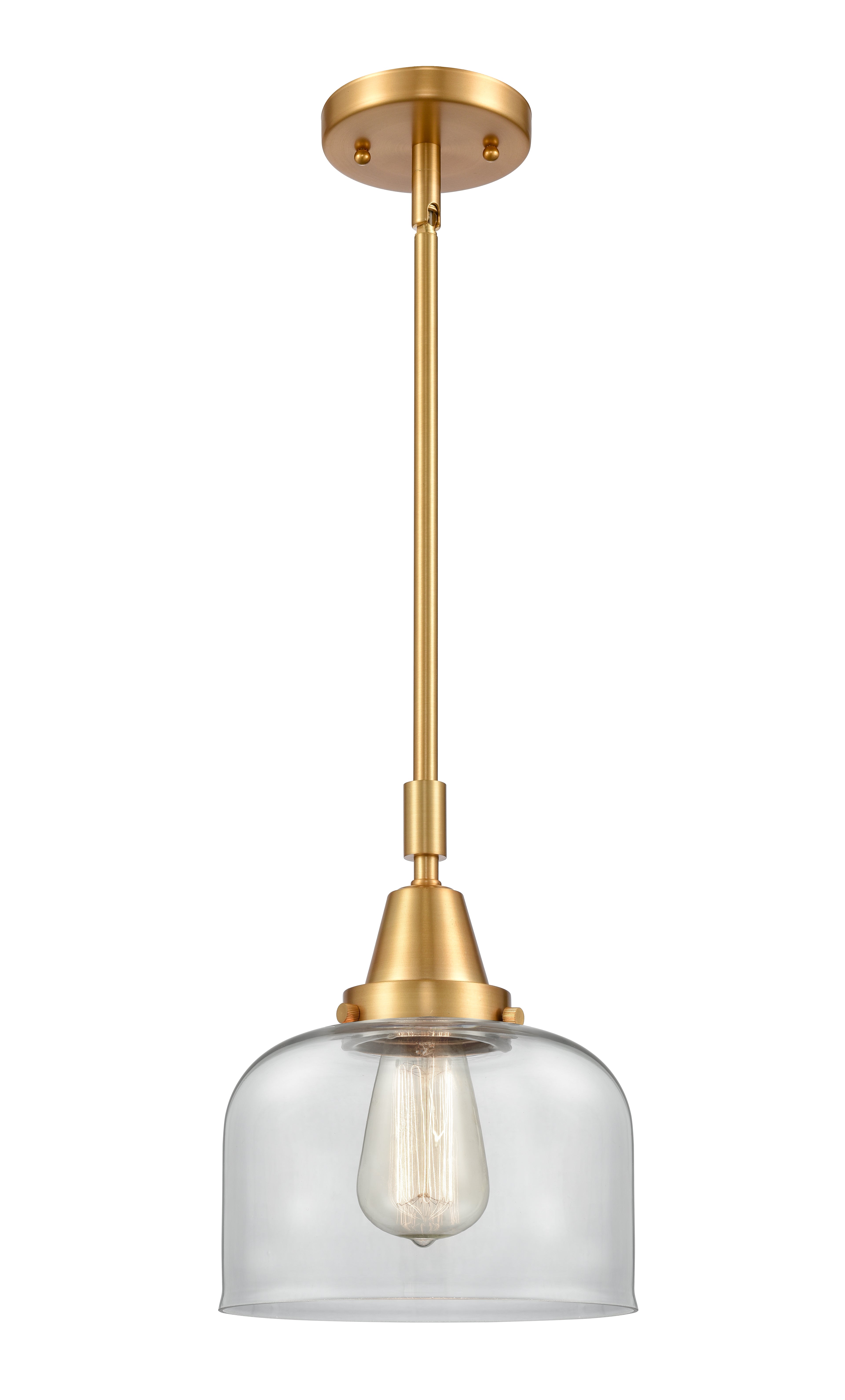 Caden Mini Pendant Antique Brass Glass
