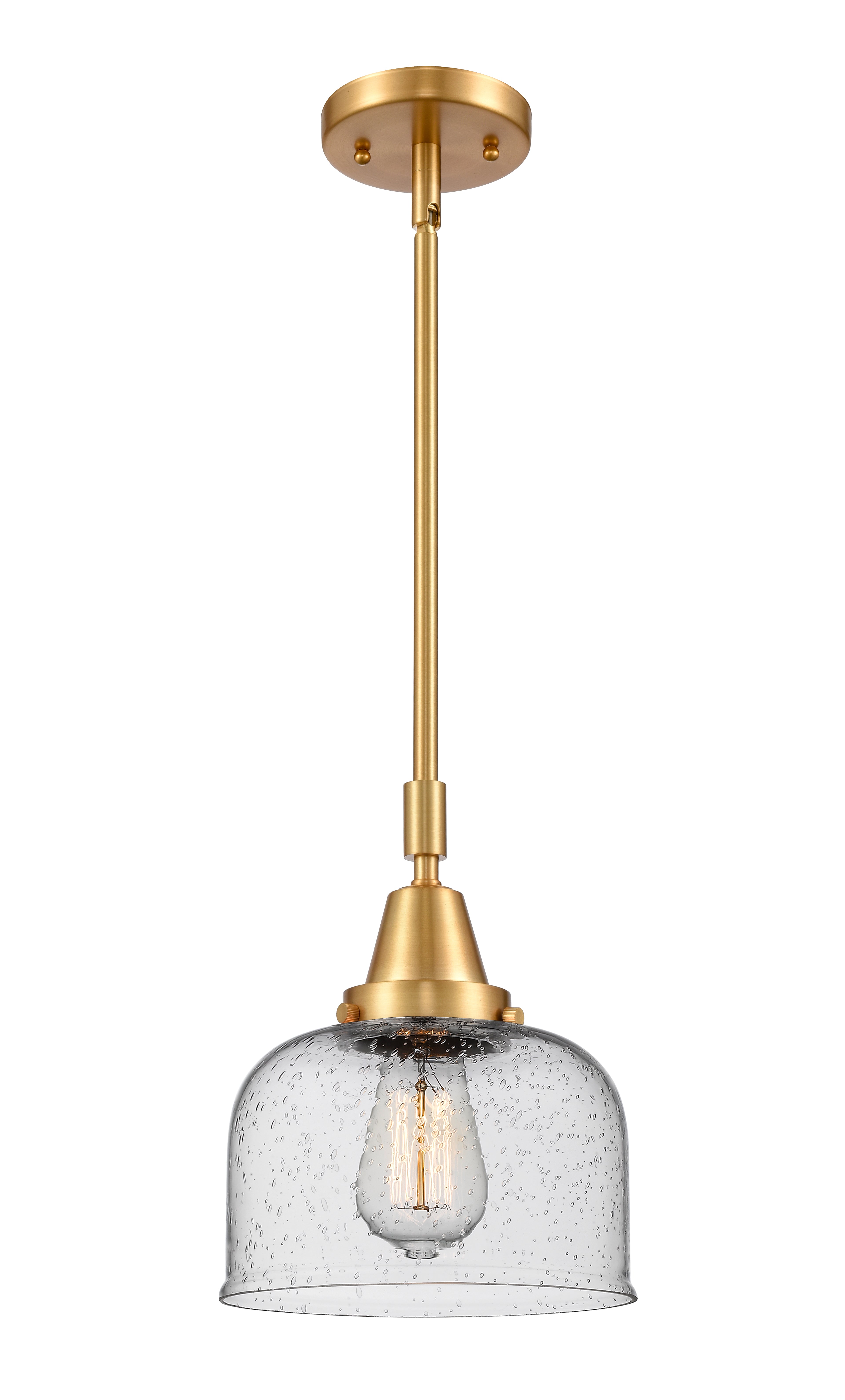 Caden Mini Pendant Antique Brass Glass