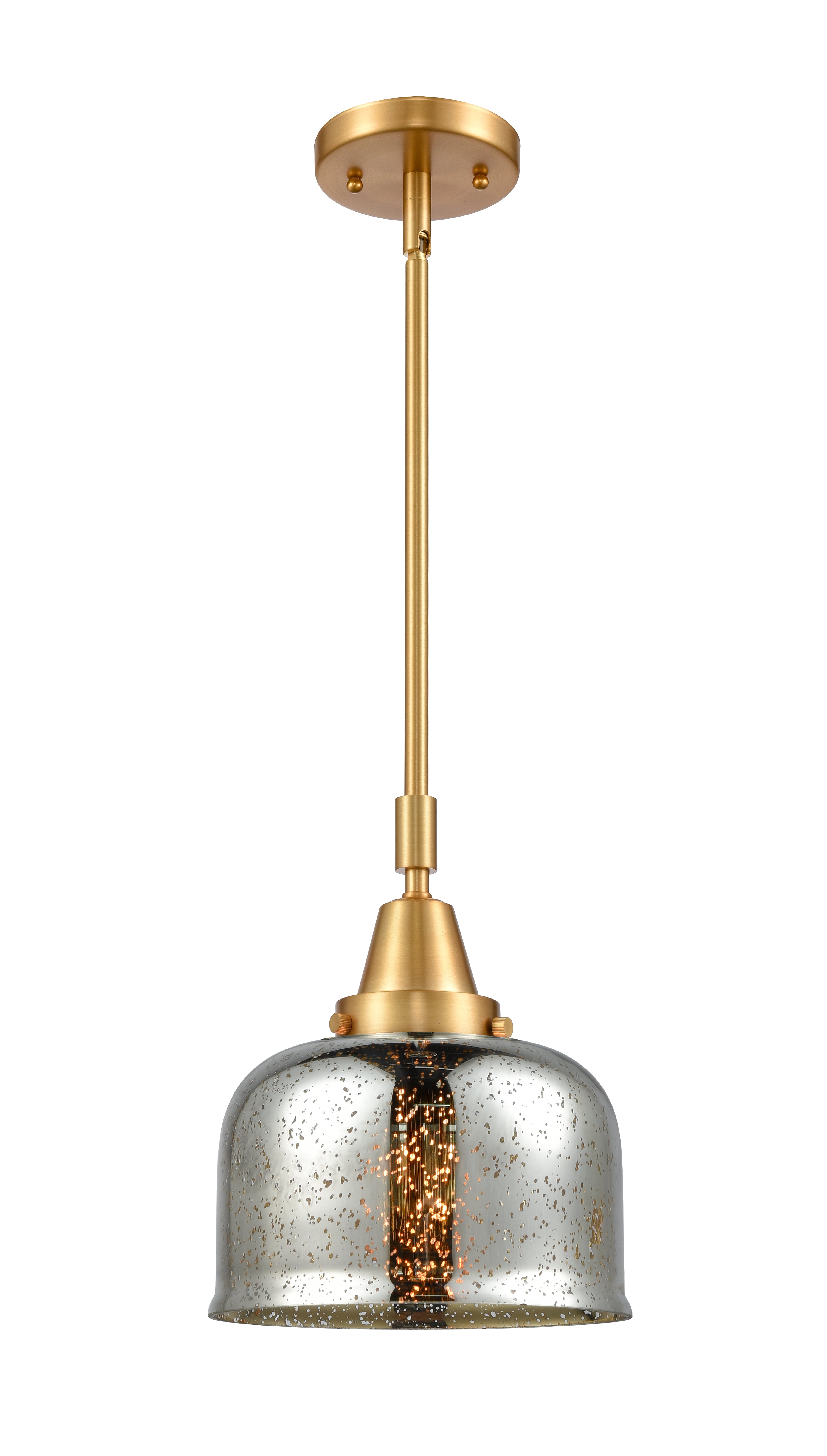 Caden Mini Pendant Antique Brass Glass