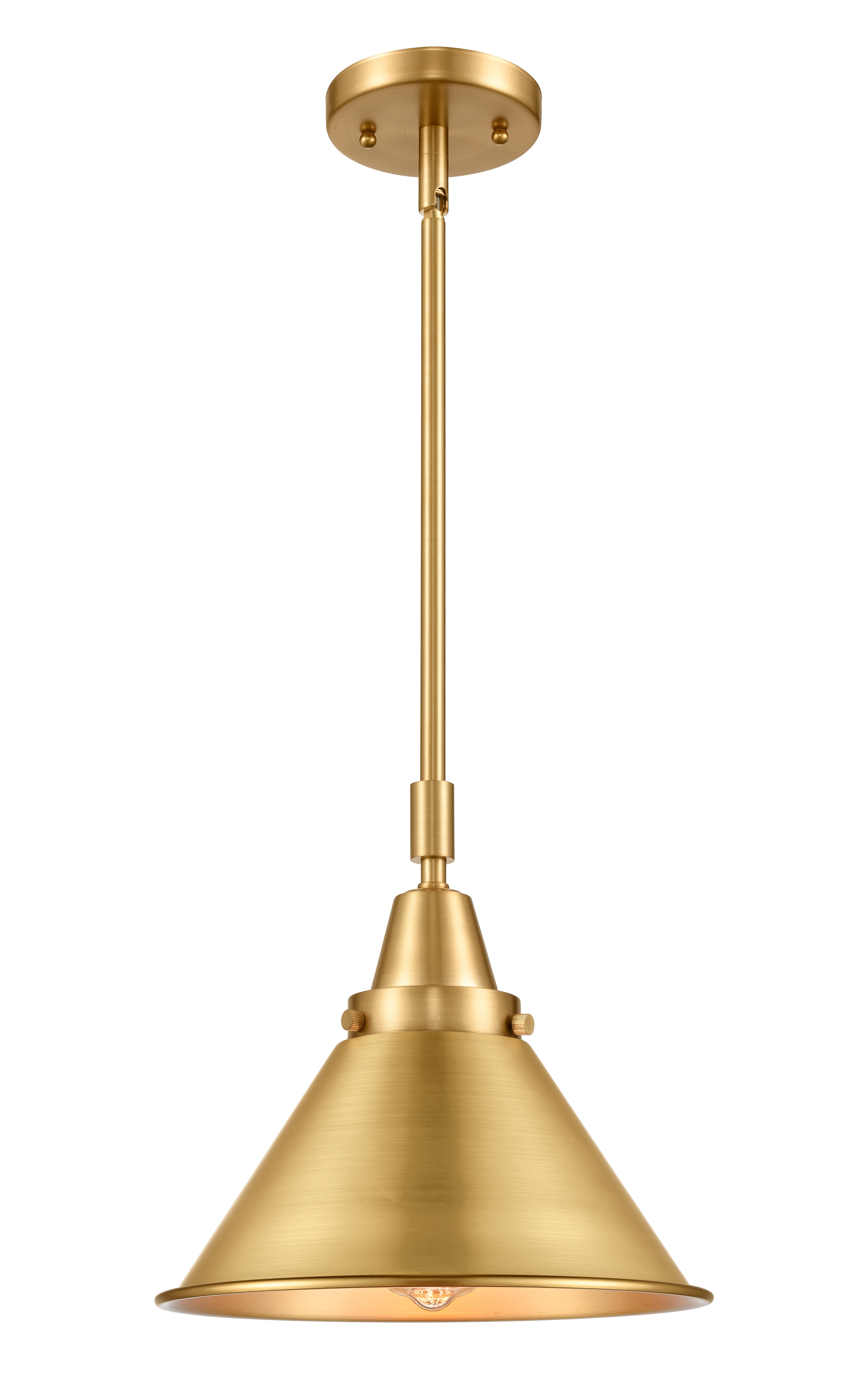Caden Mini Pendant Dimmer Steel Antique Brass