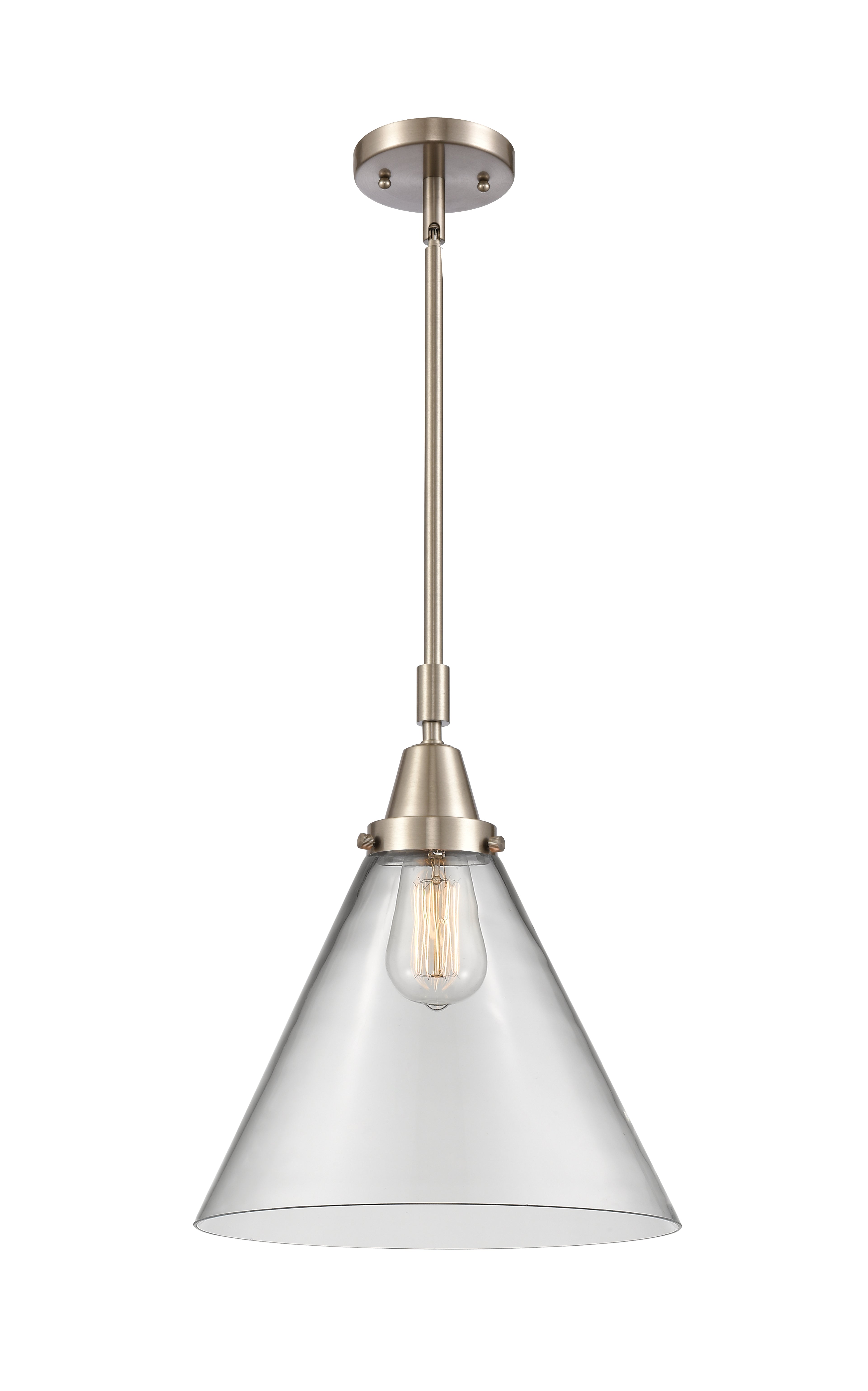 Caden Mini Pendant Antique Brass Glass