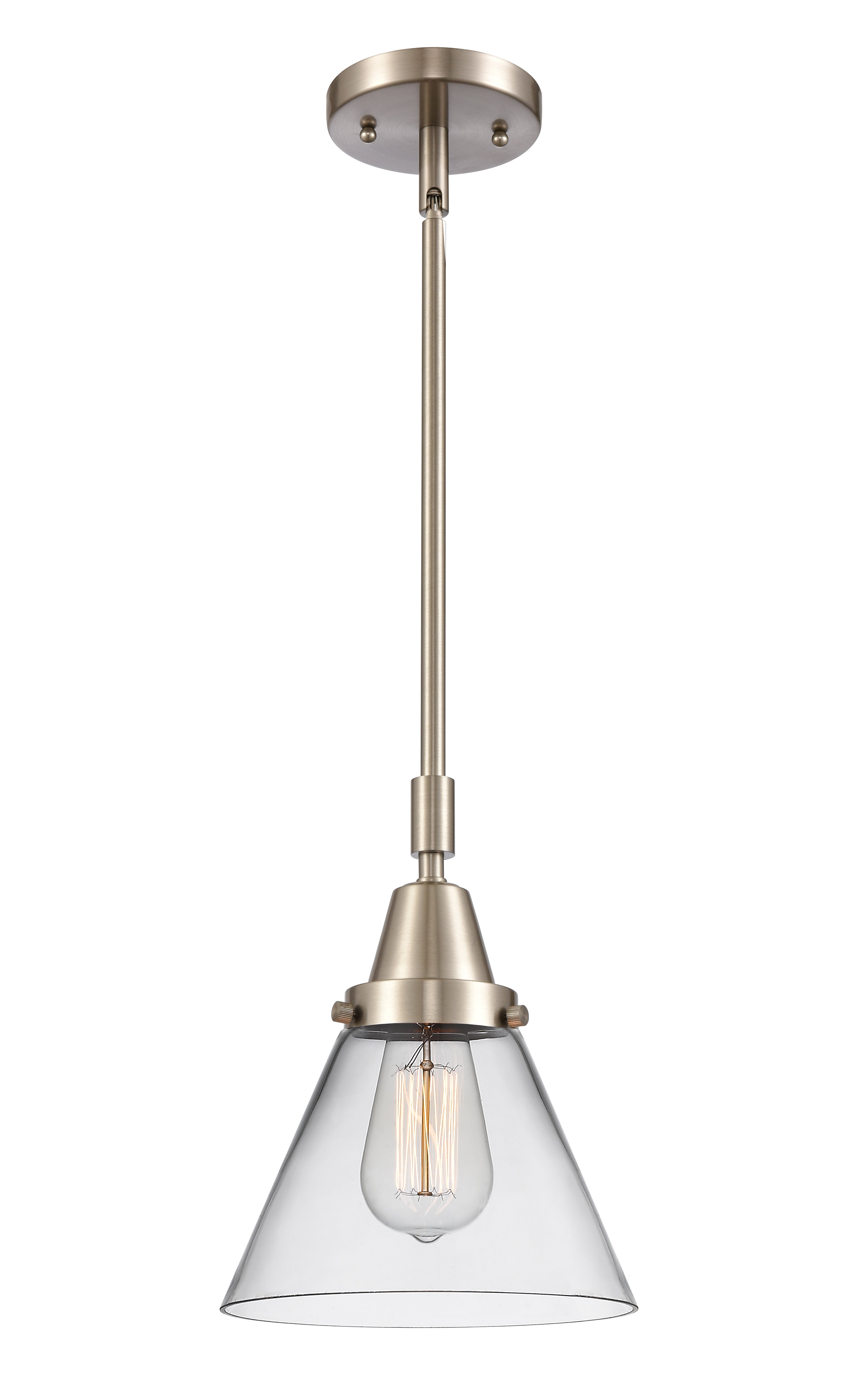 Caden Mini Pendant Antique Brass Glass