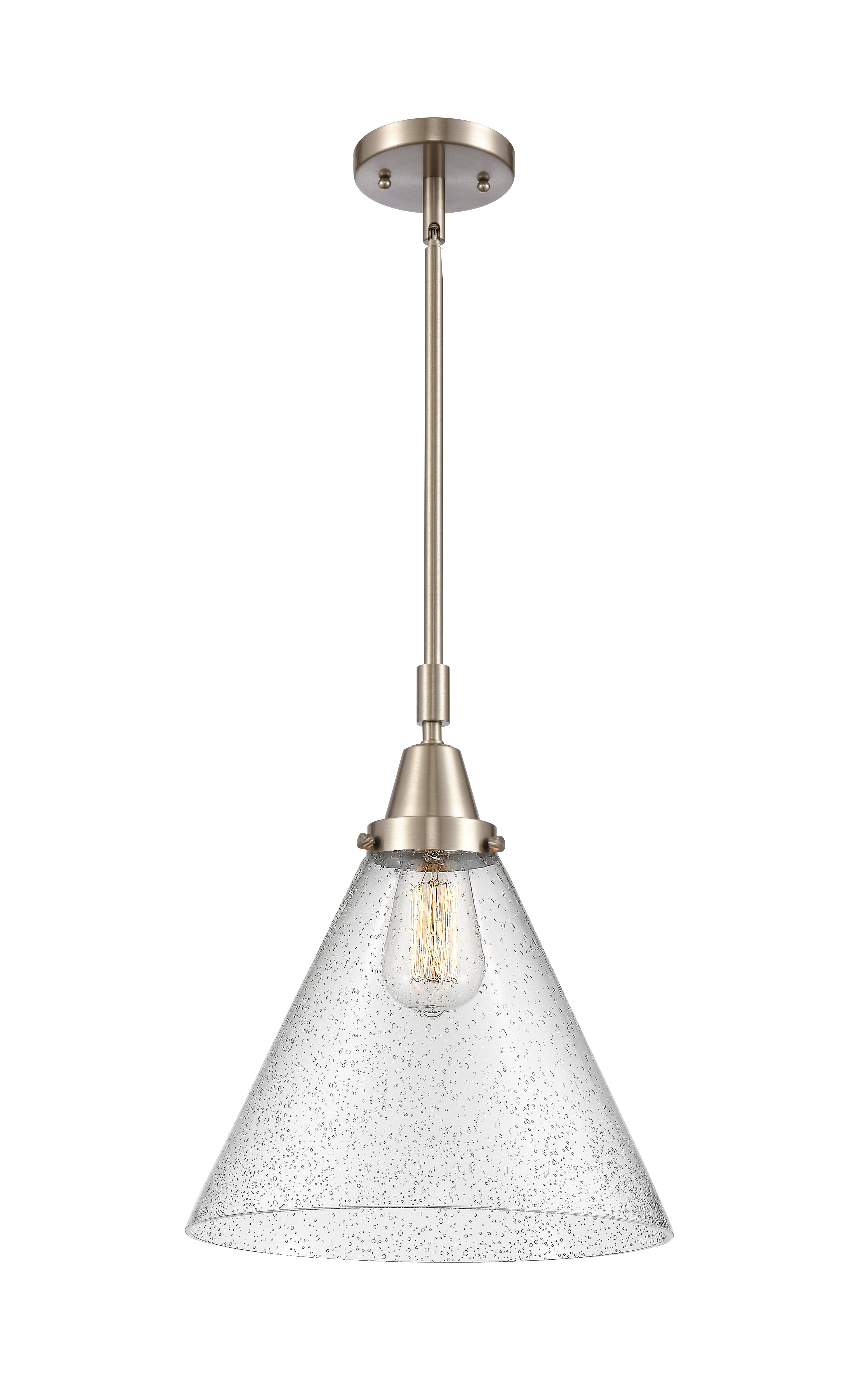Caden Mini Pendant Antique Brass Glass