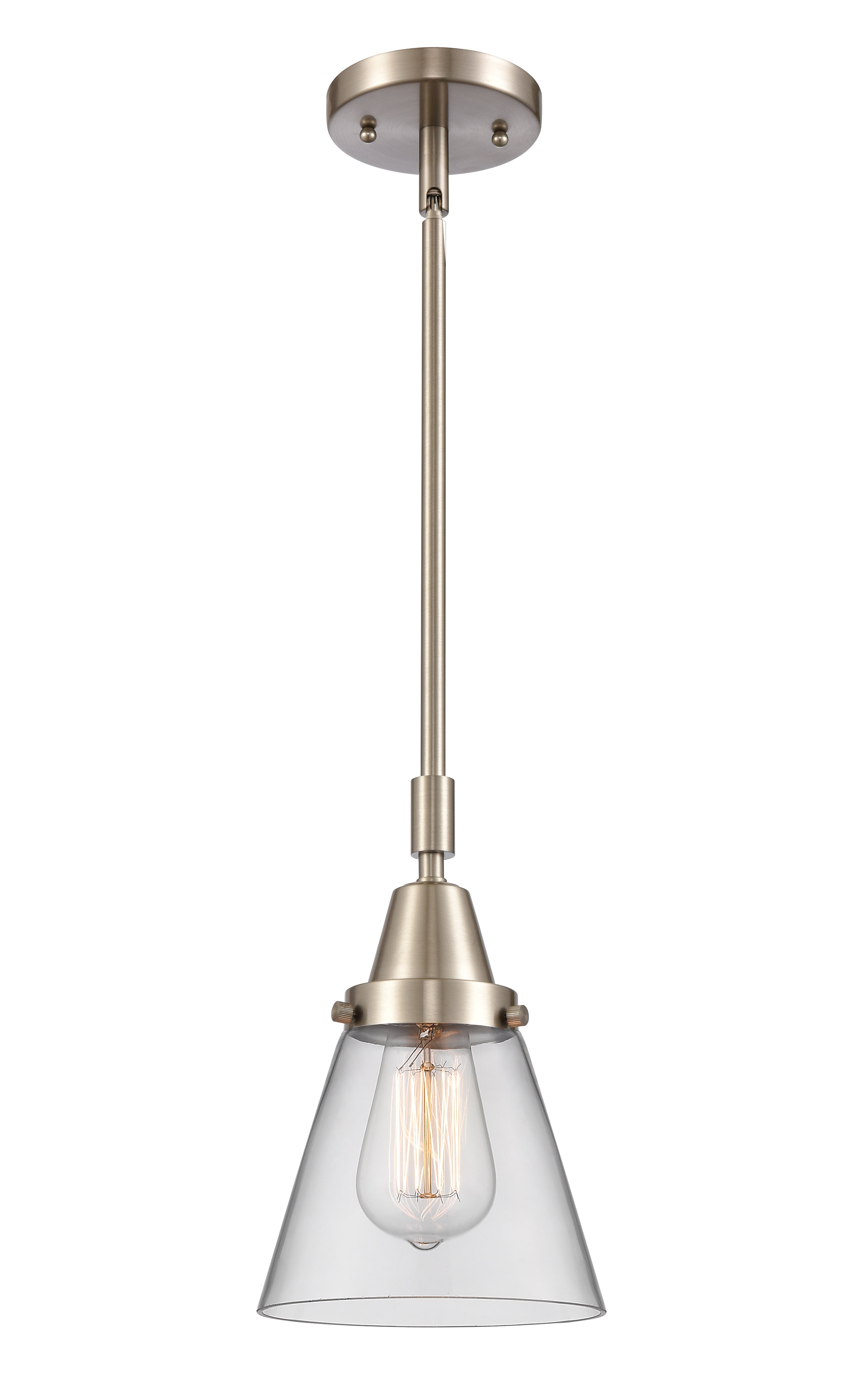 Caden Mini Pendant Antique Brass Glass